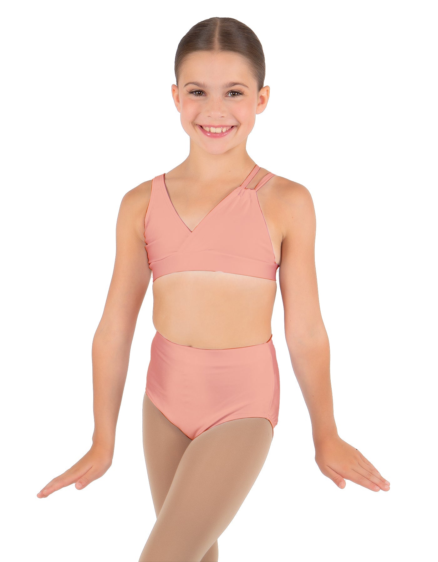 Solid Lycra Asymetric Bra