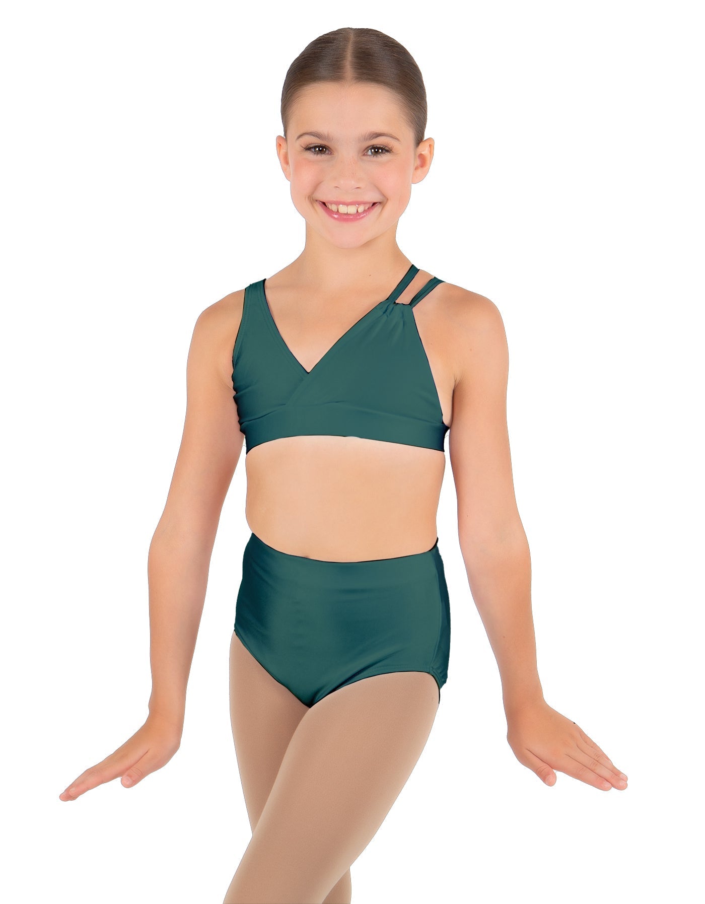 Solid Lycra Asymetric Bra