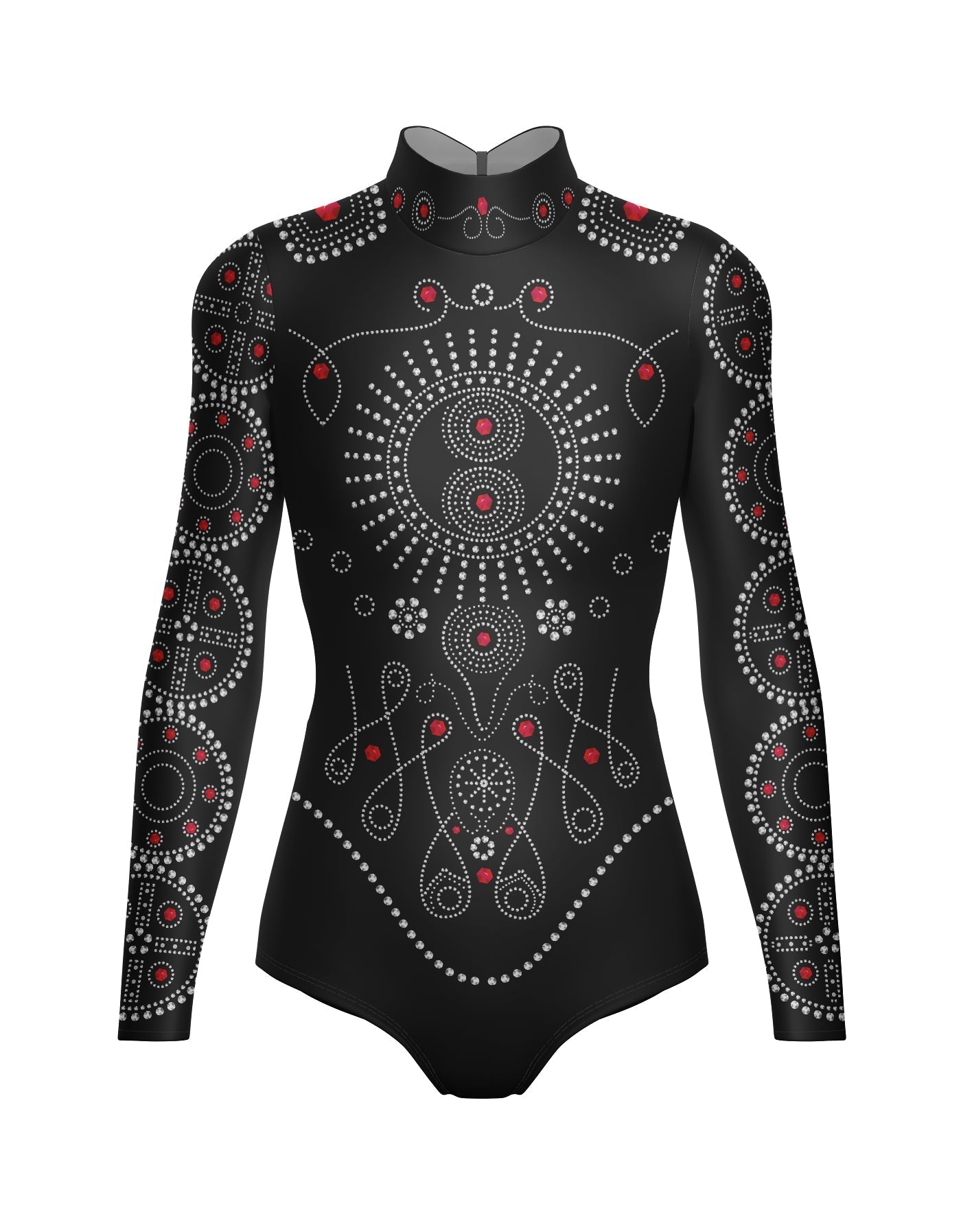 Chanel LS Tneck Open Back Leotard