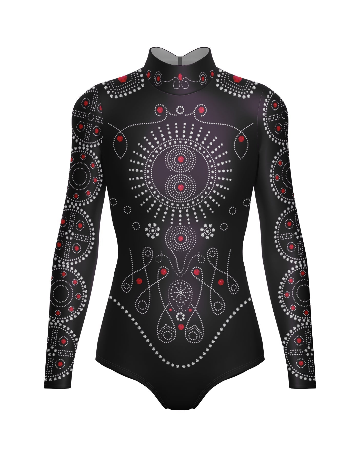 Chanel LS Tneck Open Back Leotard