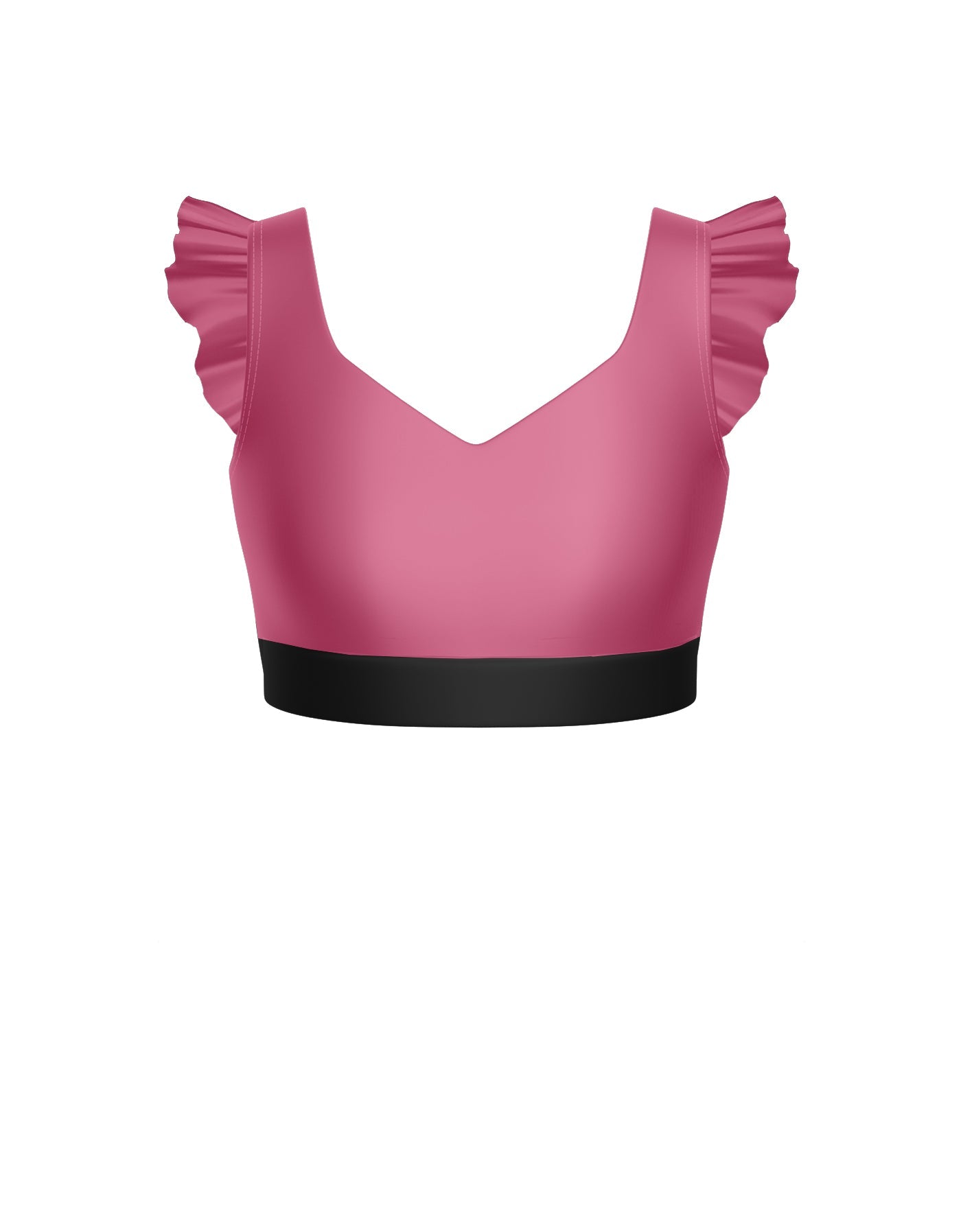 Polka Dot Rock Sweetheart Crop Top Gather Sleeves