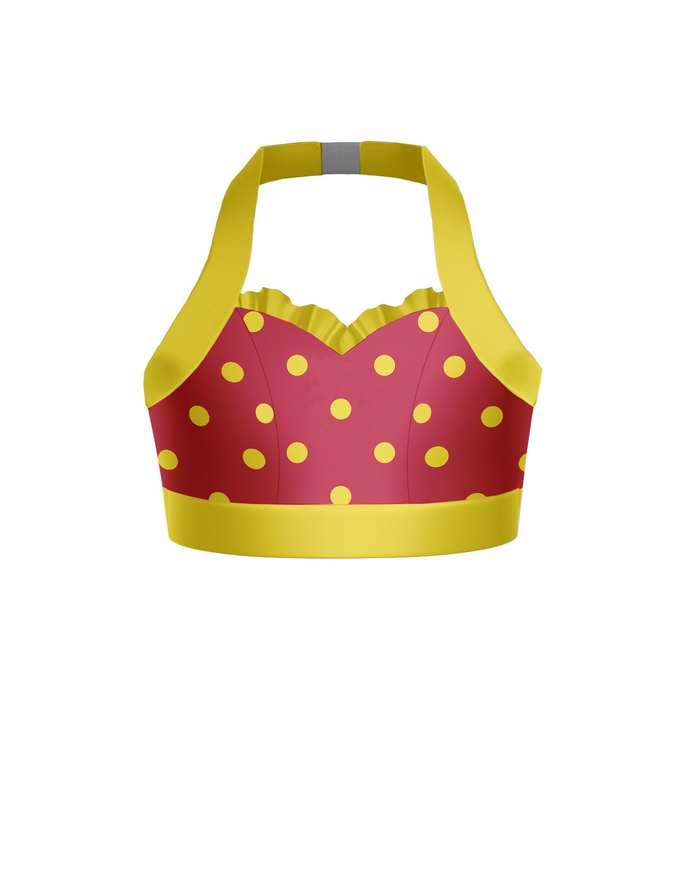 Surfin USA Halter Sweetheart Bra with Ruffle