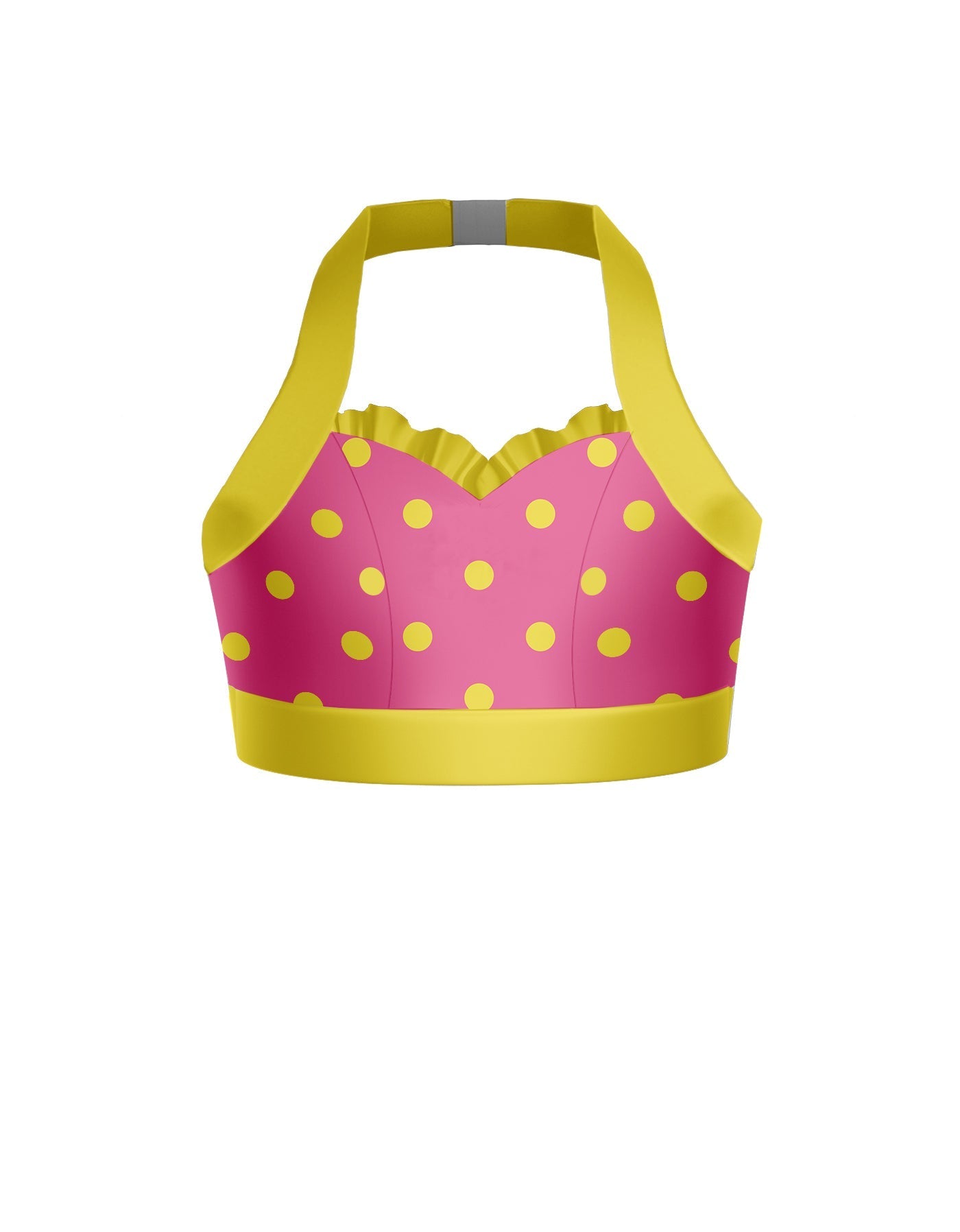 Surfin USA Halter Sweetheart Bra with Ruffle