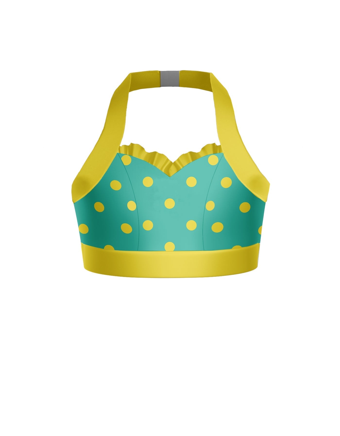 Surfin USA Halter Sweetheart Bra with Ruffle