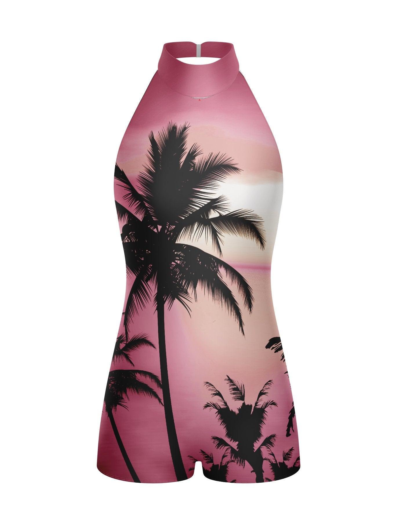 Tropical Halter Biketard