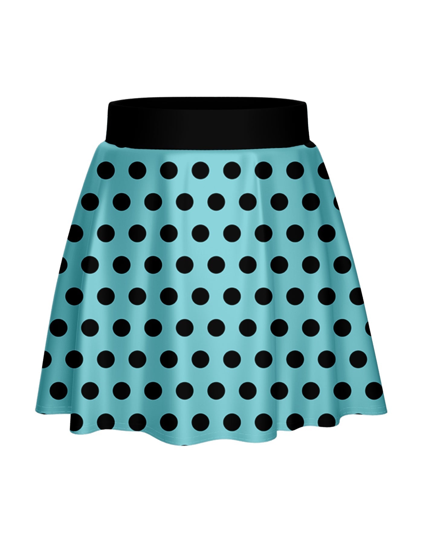Polka Dot Rock Skater Skirt