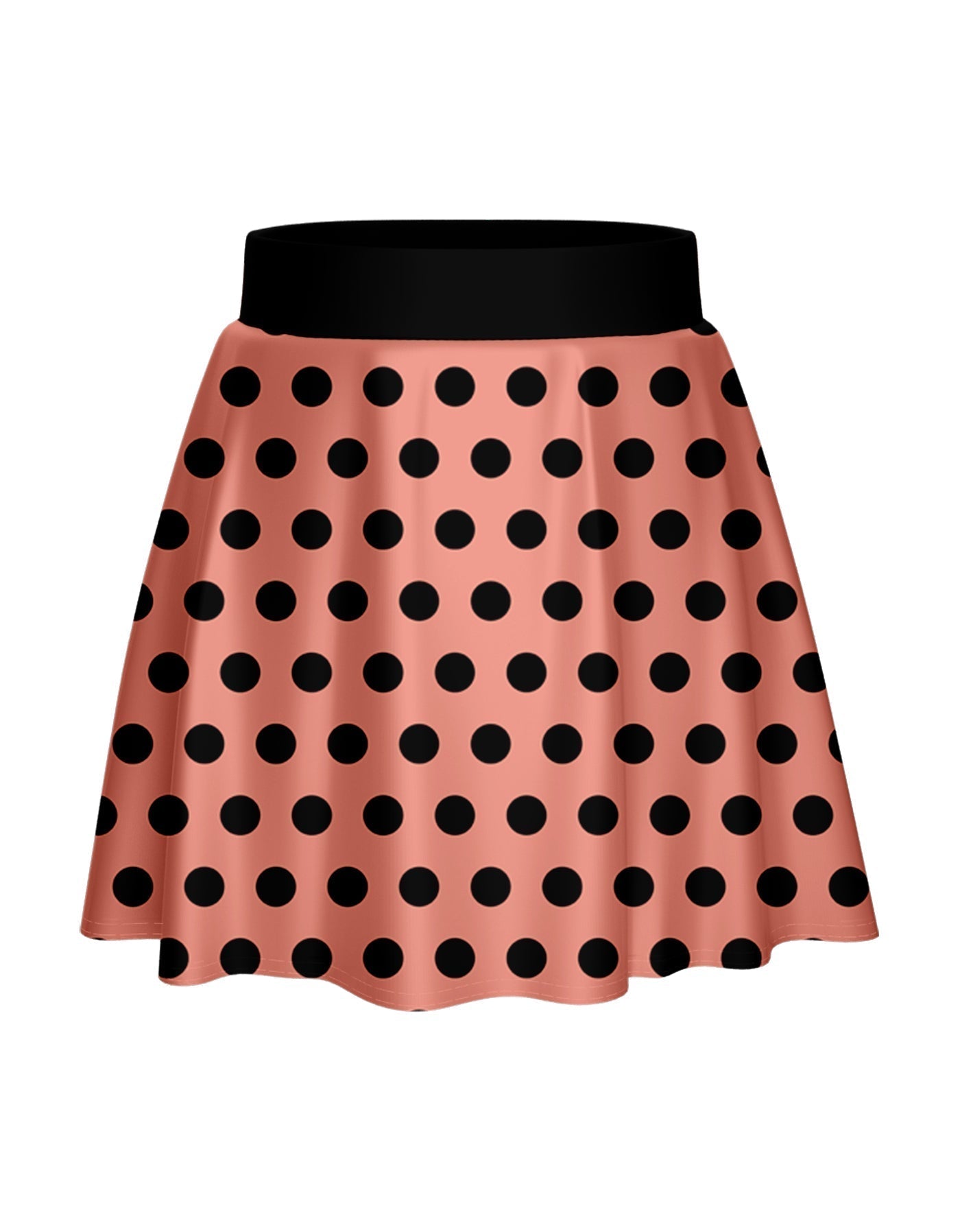 Polka Dot Rock Skater Skirt