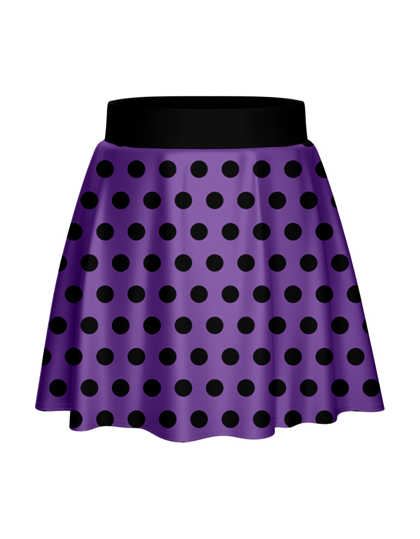 Polka Dot Rock Skater Skirt