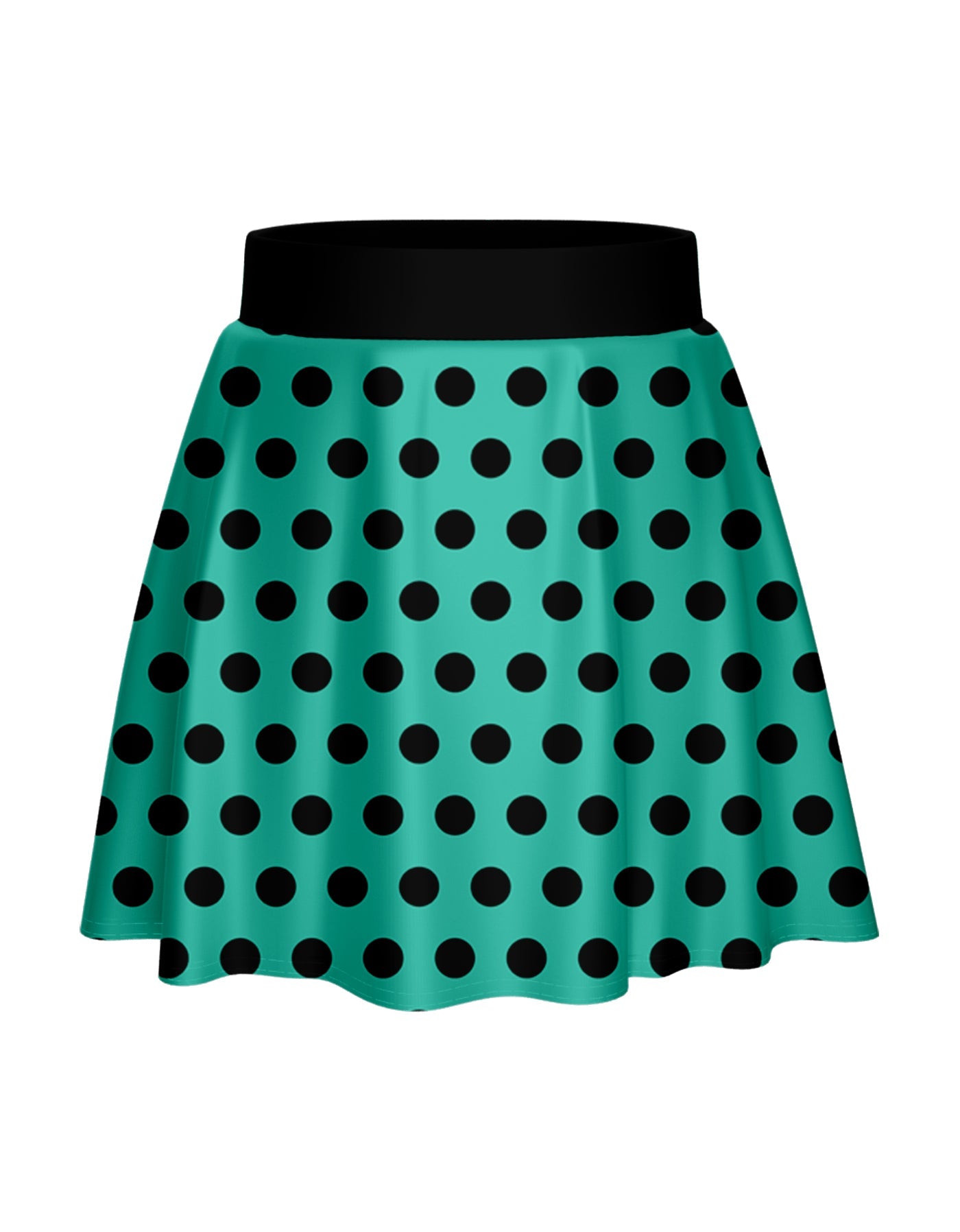 Polka Dot Rock Skater Skirt