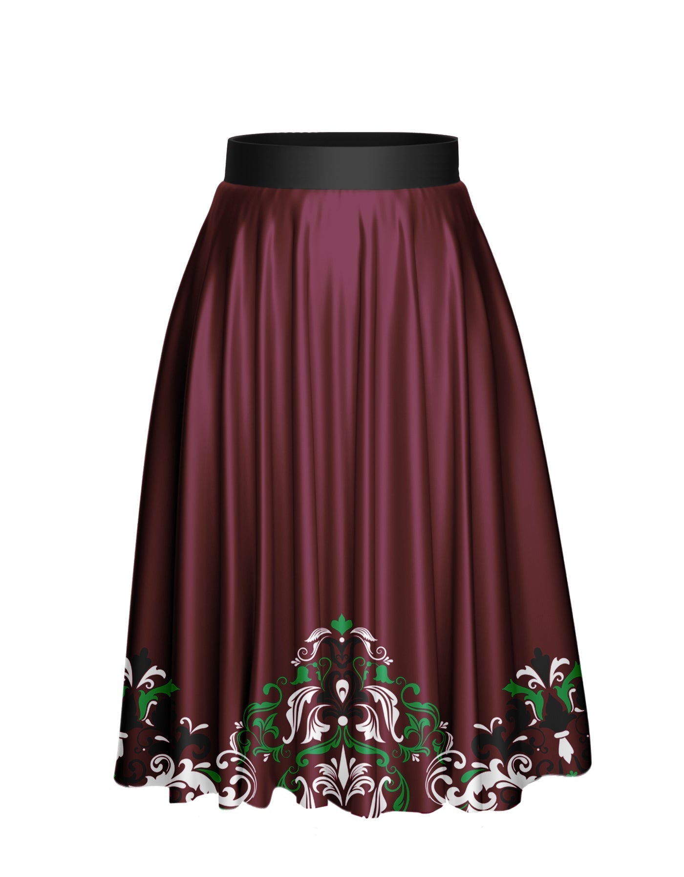 Tarantella Calf Length Character Skirt with Tall Waistband