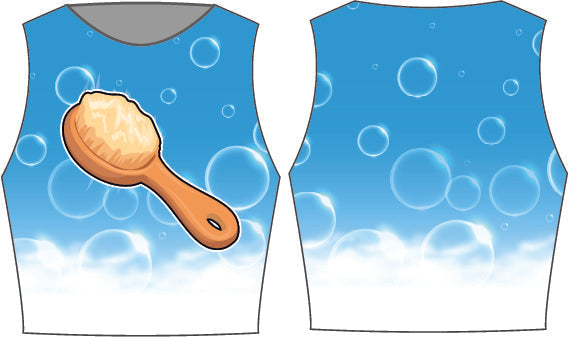 Custom Singing in the Shower Sleeveless Crop Top