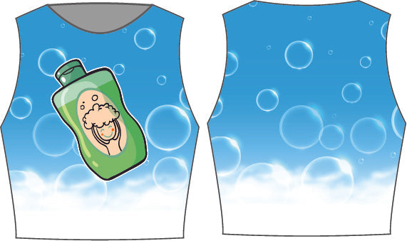 Custom Singing in the Shower Sleeveless Crop Top