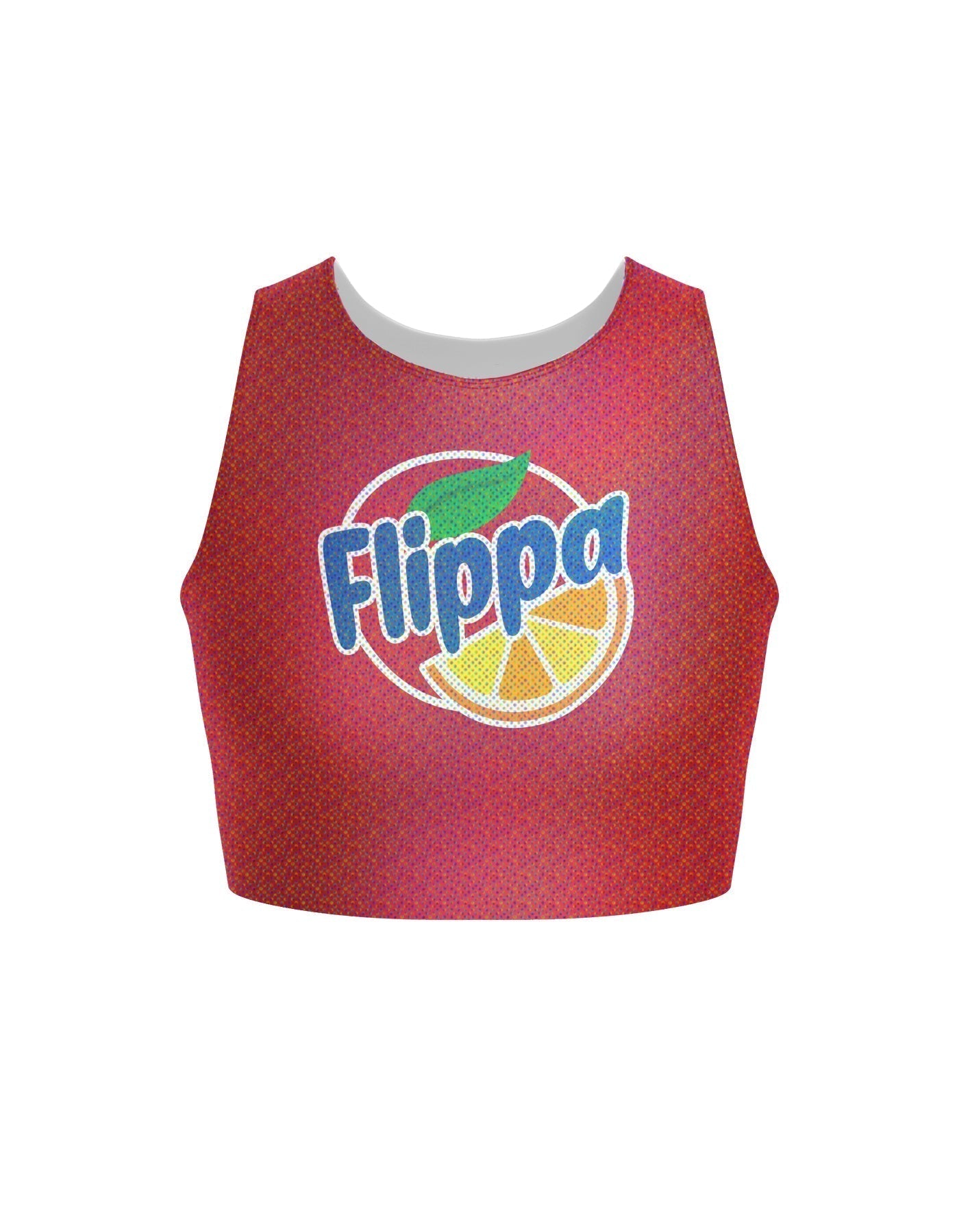 Orange Soda Sleeveless Crop Top