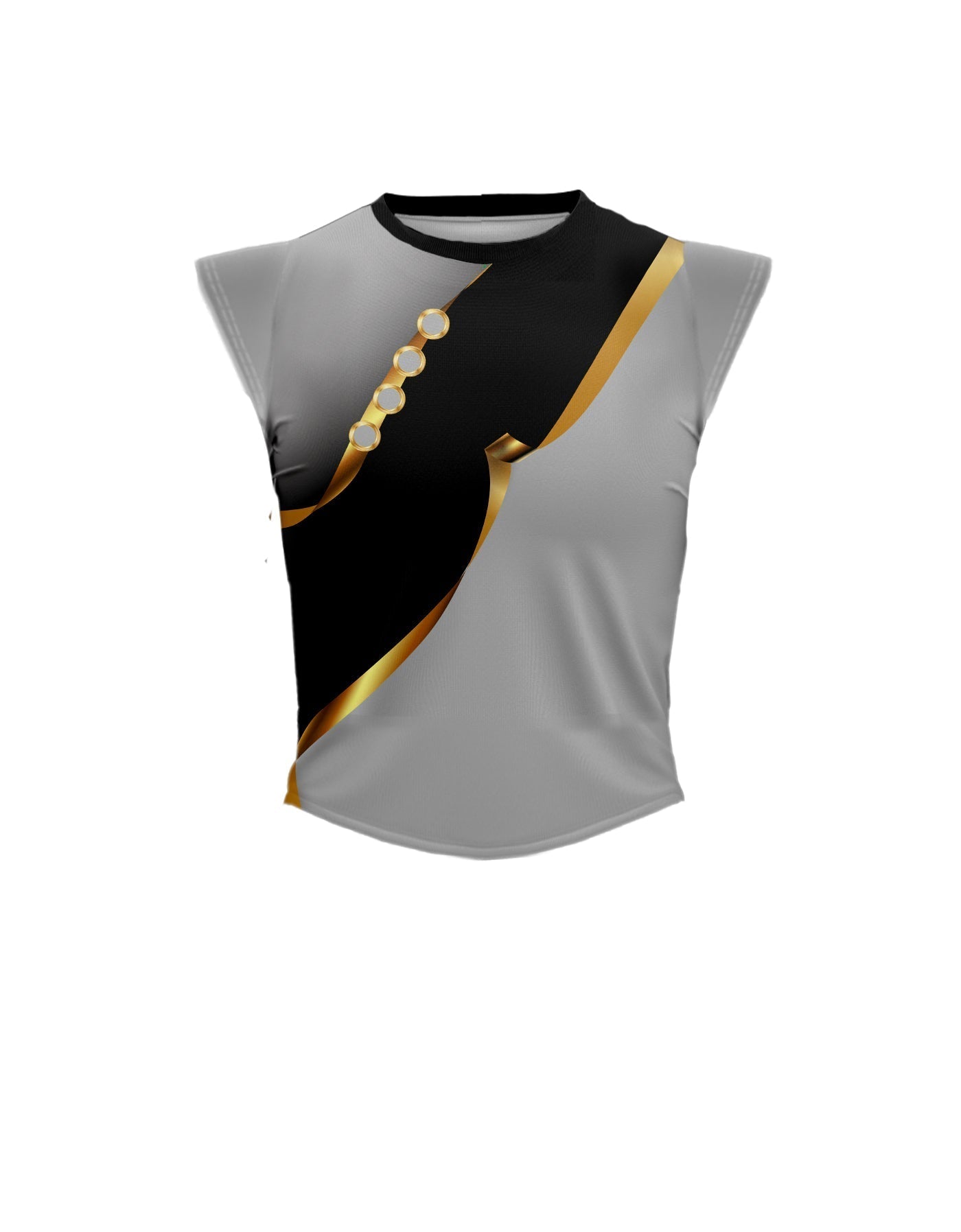 Euro Cut Outs Performance Vest - Round Cap Mid Rise Curve