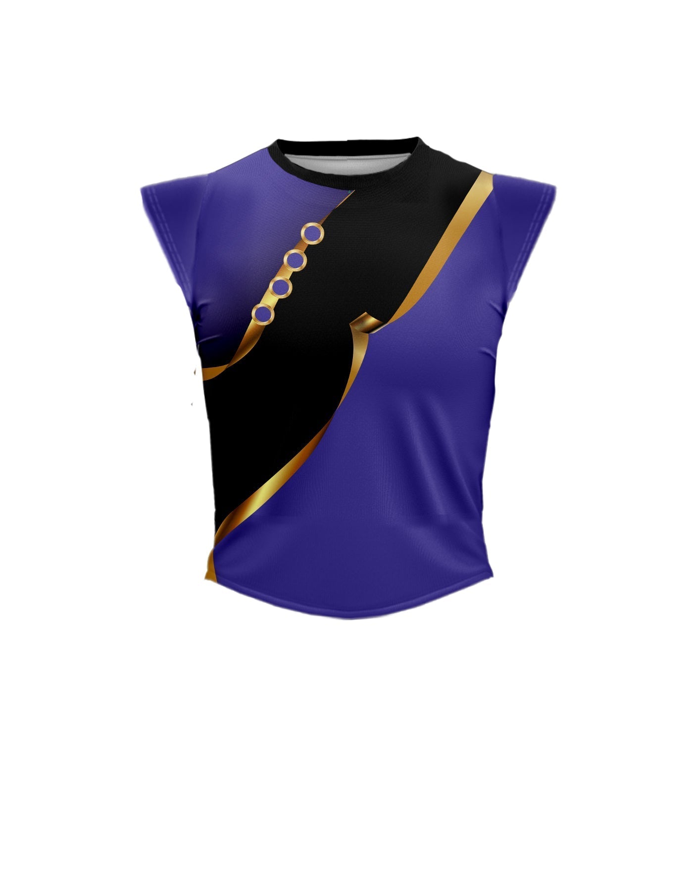Euro Cut Outs Performance Vest - Round Cap Mid Rise Curve