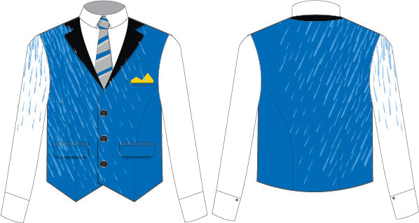 Custom McClintok Rain Performance Top Mid Rise Vest Cut Long Sleeve