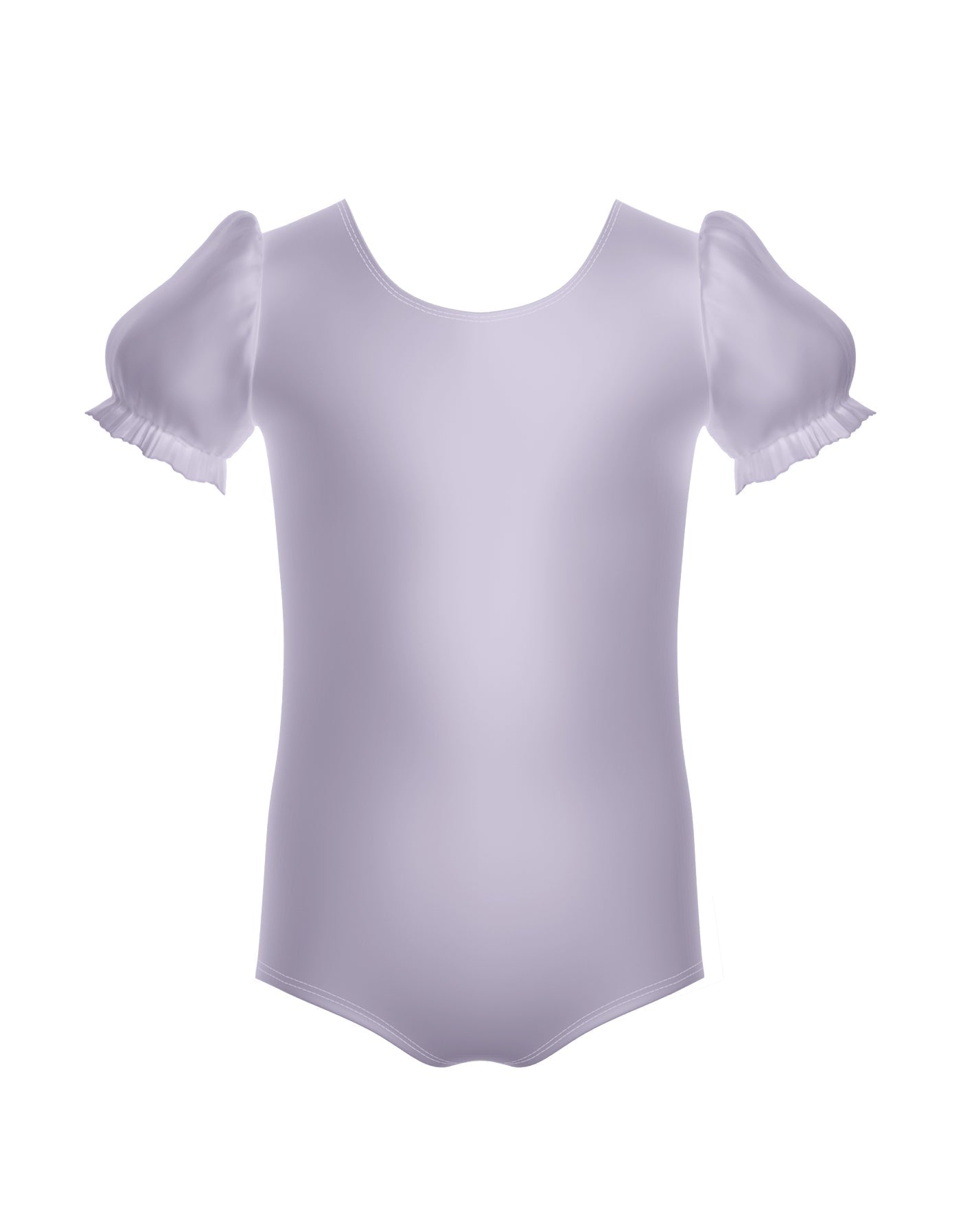 Solid Lycra Puff Sleeve Leotard
