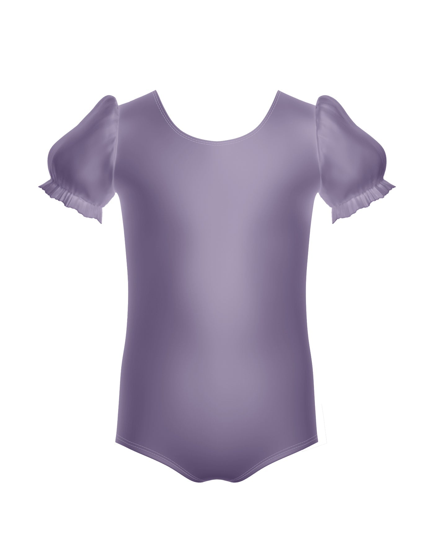 Solid Lycra Puff Sleeve Leotard