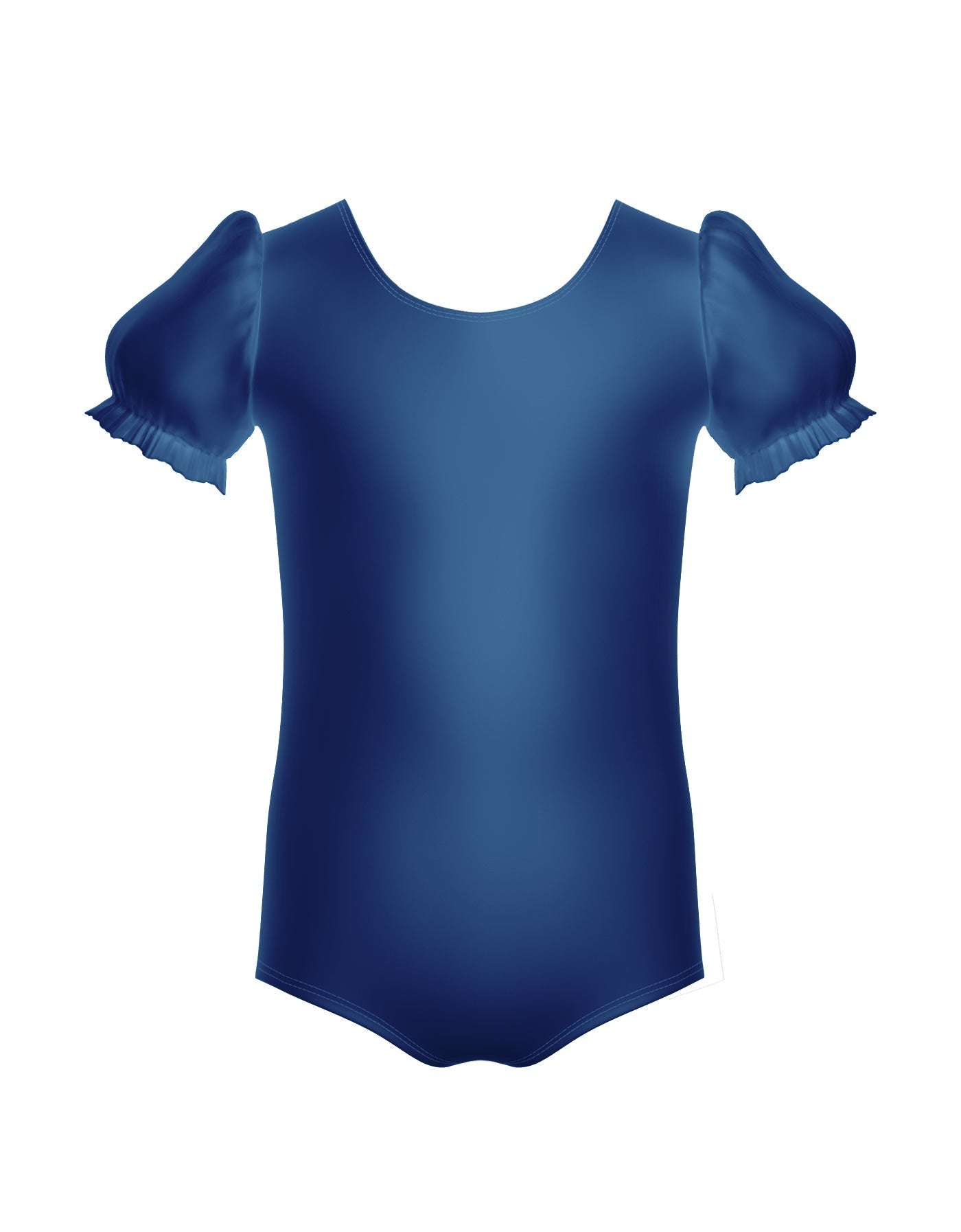 Solid Lycra Puff Sleeve Leotard