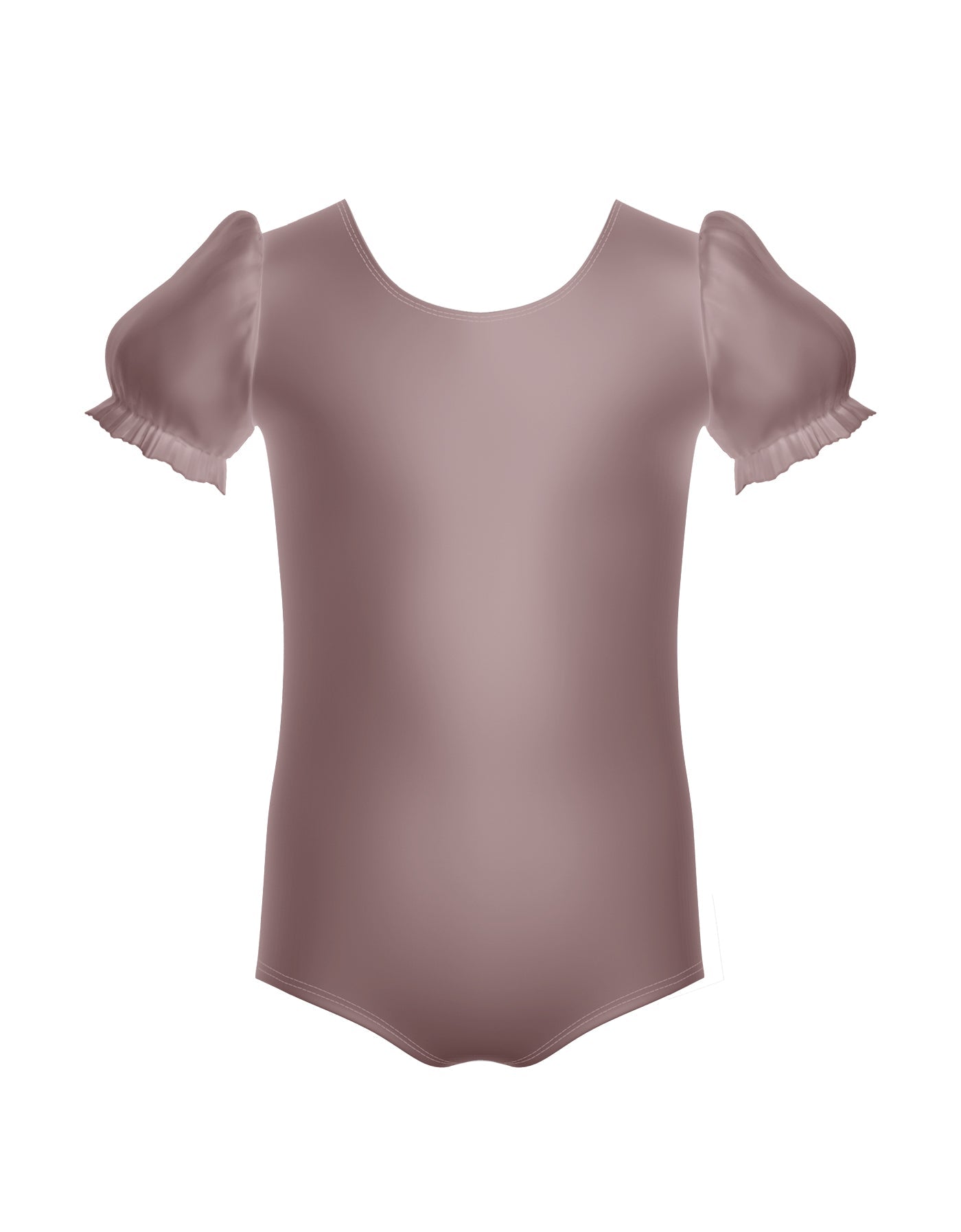Solid Lycra Puff Sleeve Leotard