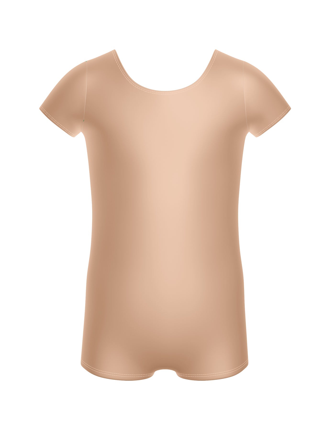 Solid Lycra Cap Sleeve Biketard