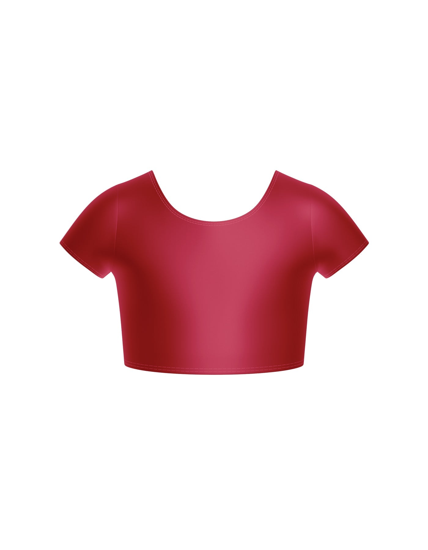 Solid Lycra Cap Sleeve Crop Top