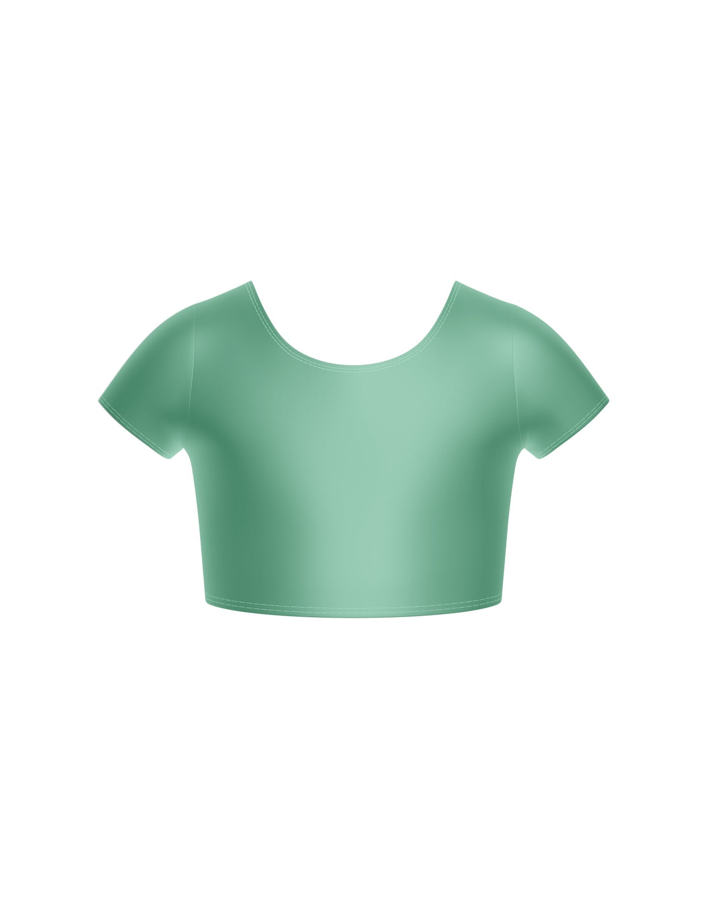 Solid Lycra Cap Sleeve Crop Top