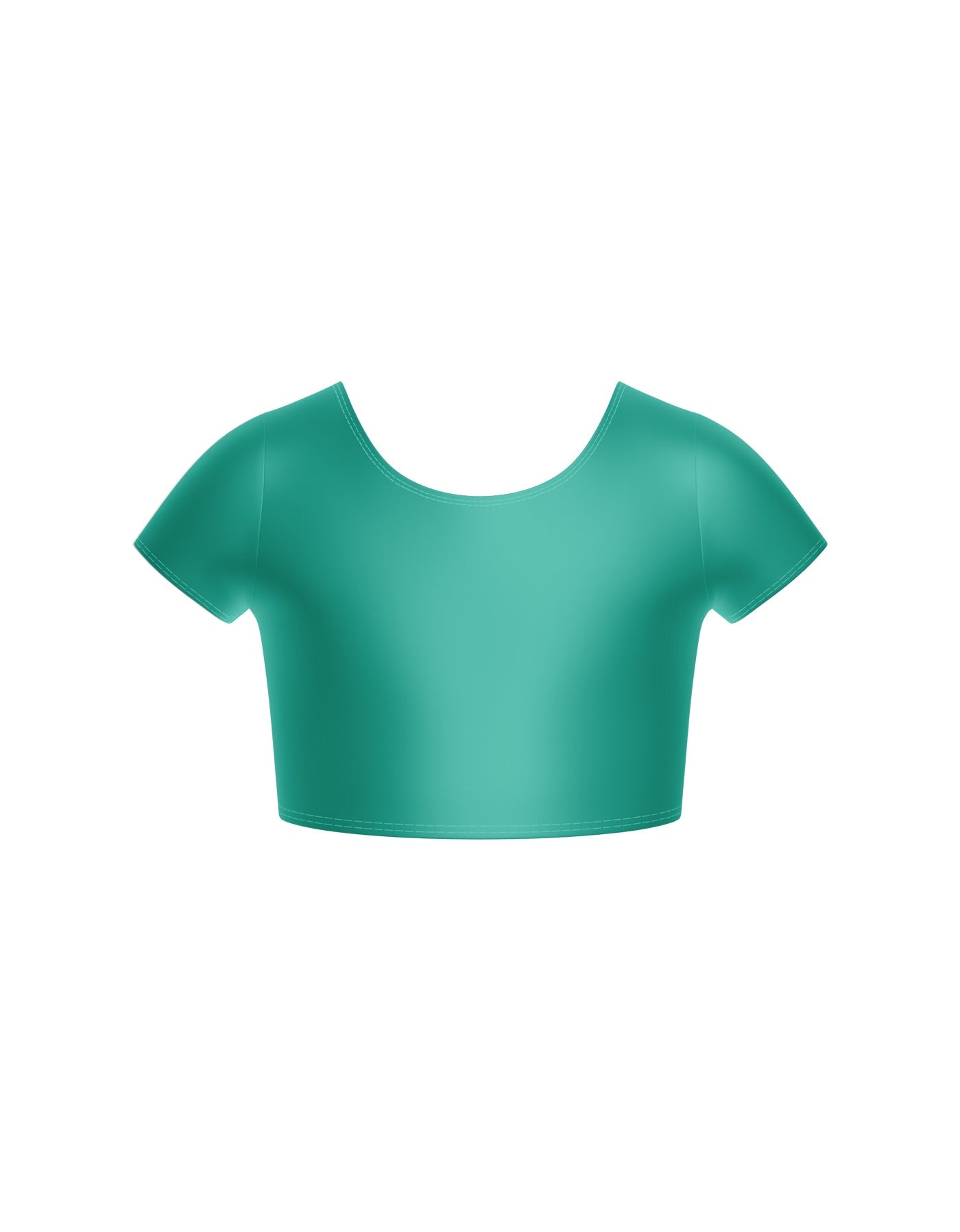 Solid Lycra Cap Sleeve Crop Top