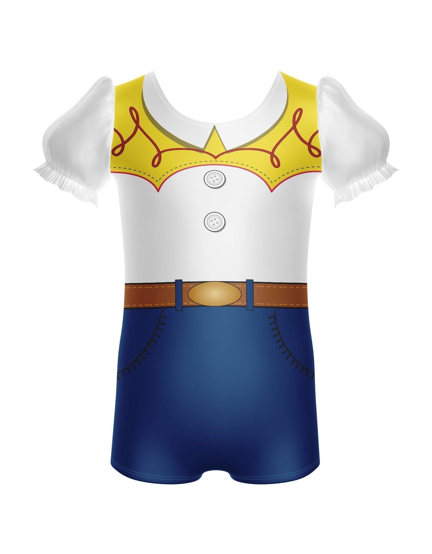 Toys Cowgirl Puff Sleeve Biketard