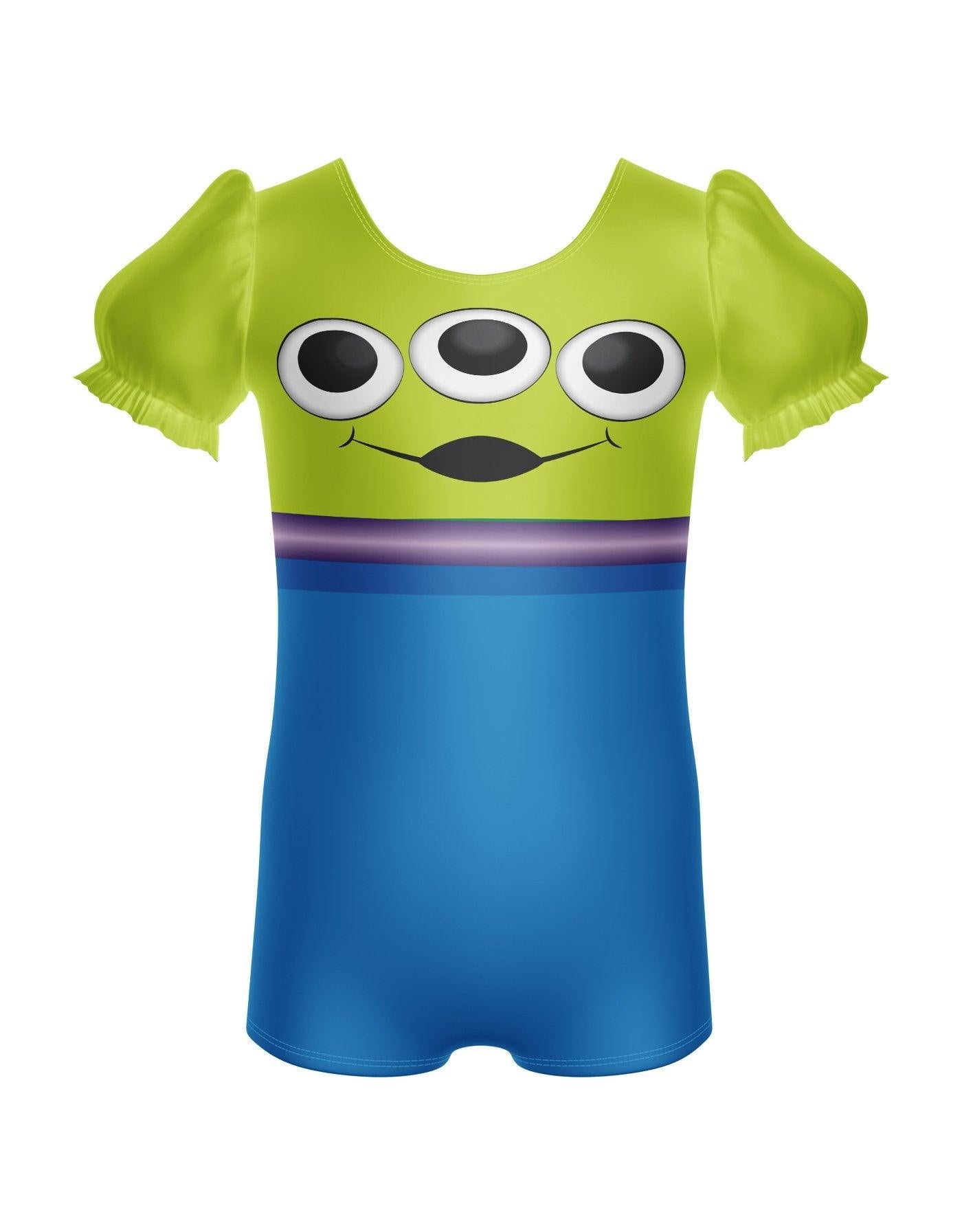Toys Alien Puff Sleeve Biketard