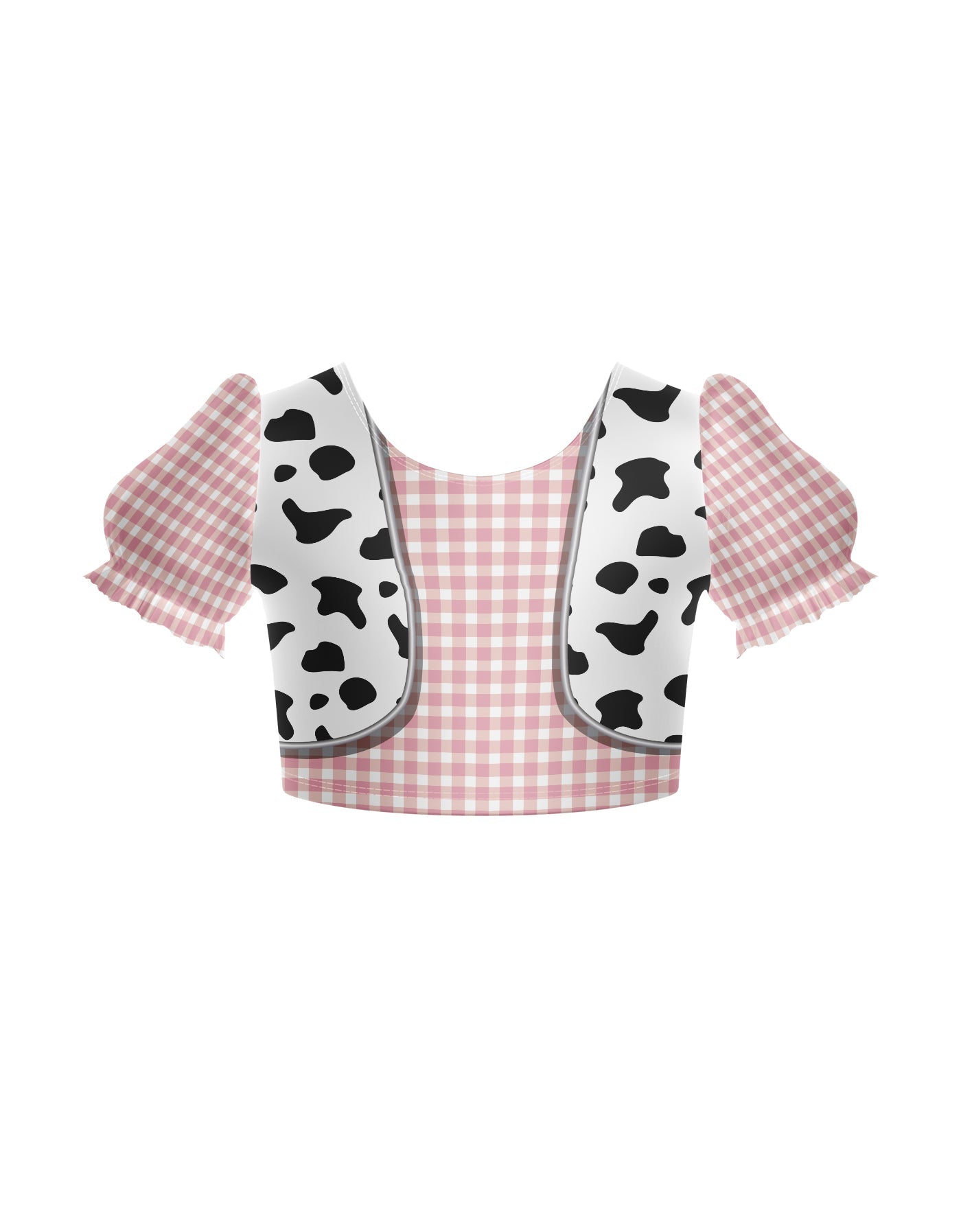 Rodeo Puff Sleeve Crop Top