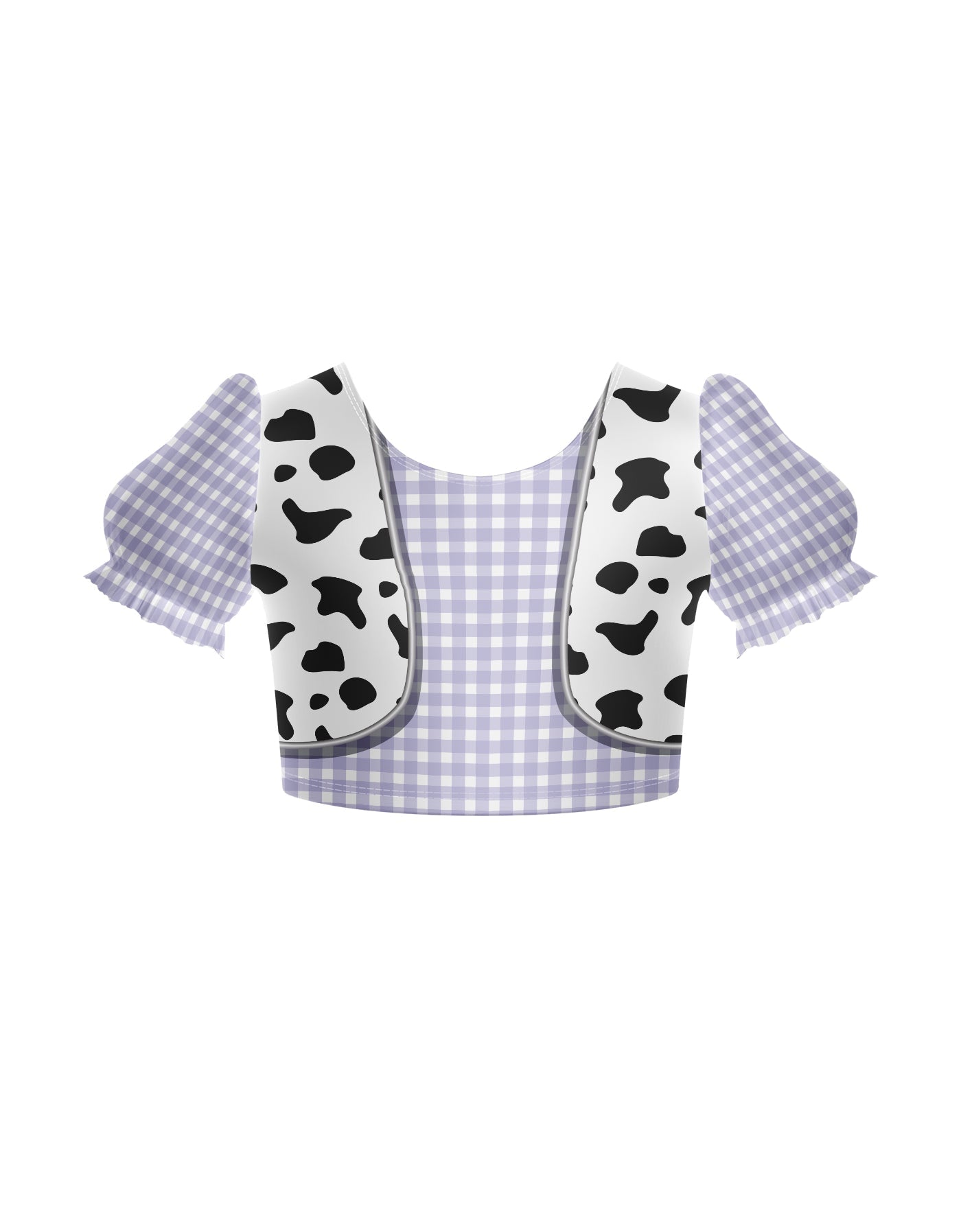 Rodeo Puff Sleeve Crop Top