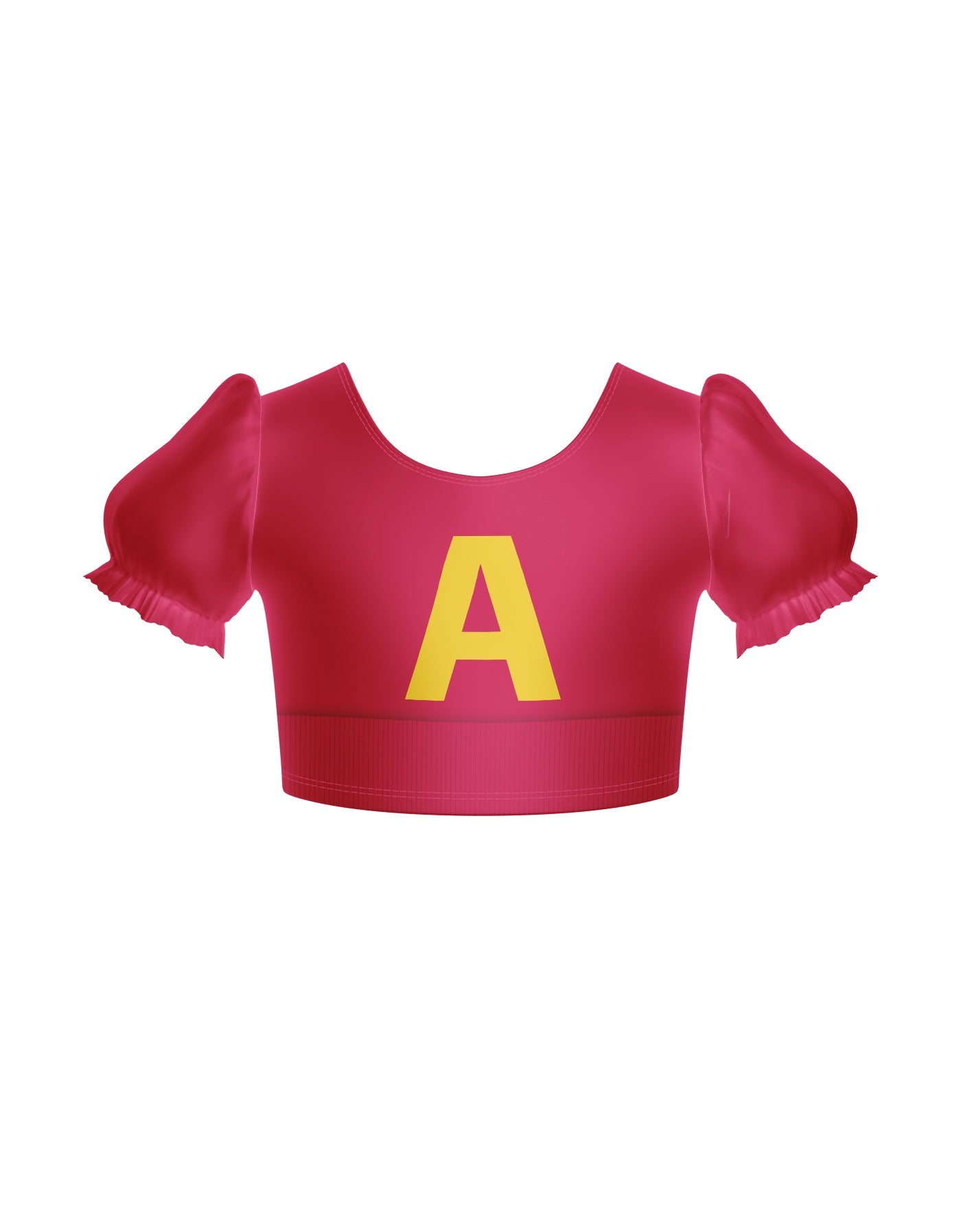 Chipmunks Puff Sleeve Crop Top