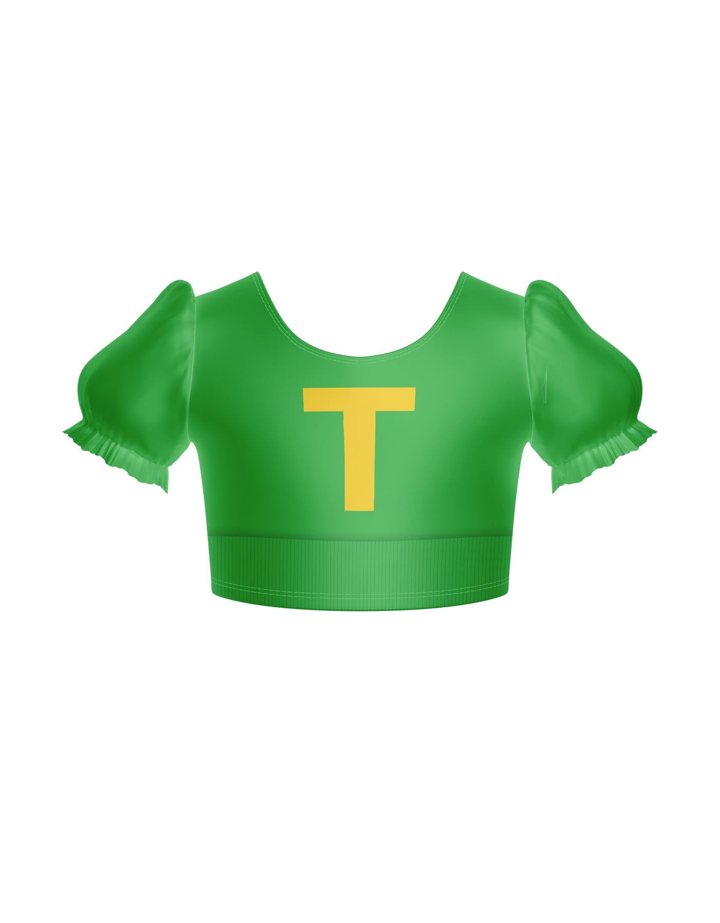Chipmunks Puff Sleeve Crop Top