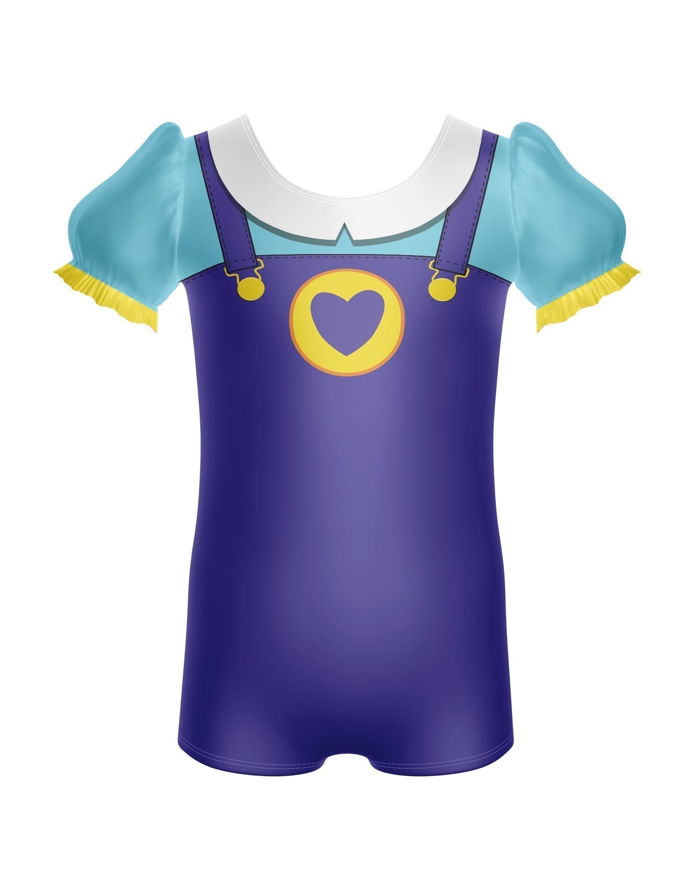 Pocket Friends Puff Sleeve Biketard