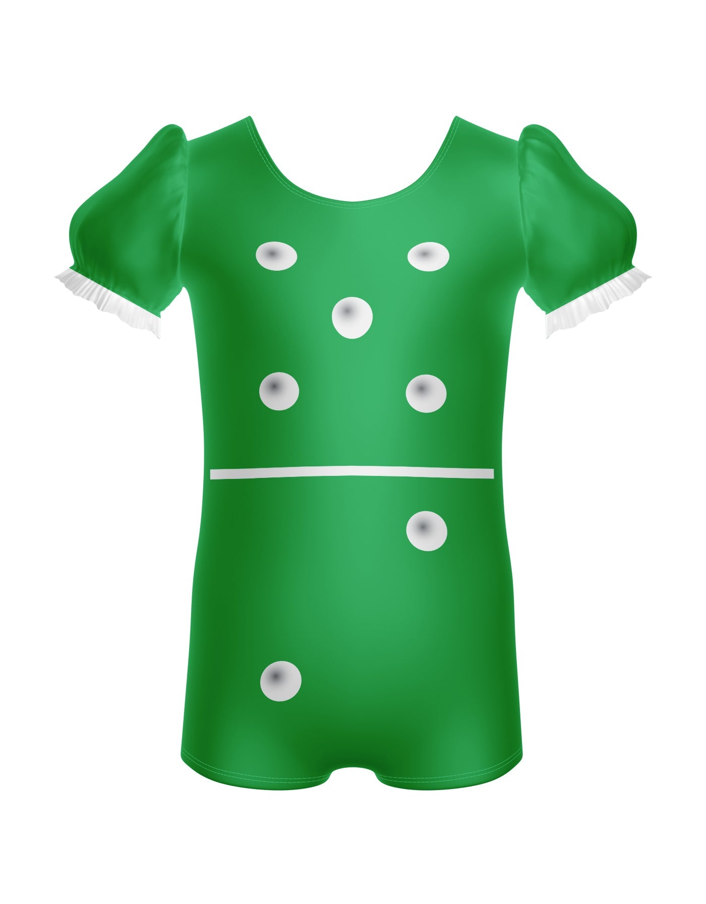 Dominos Puff Sleeve Biketard
