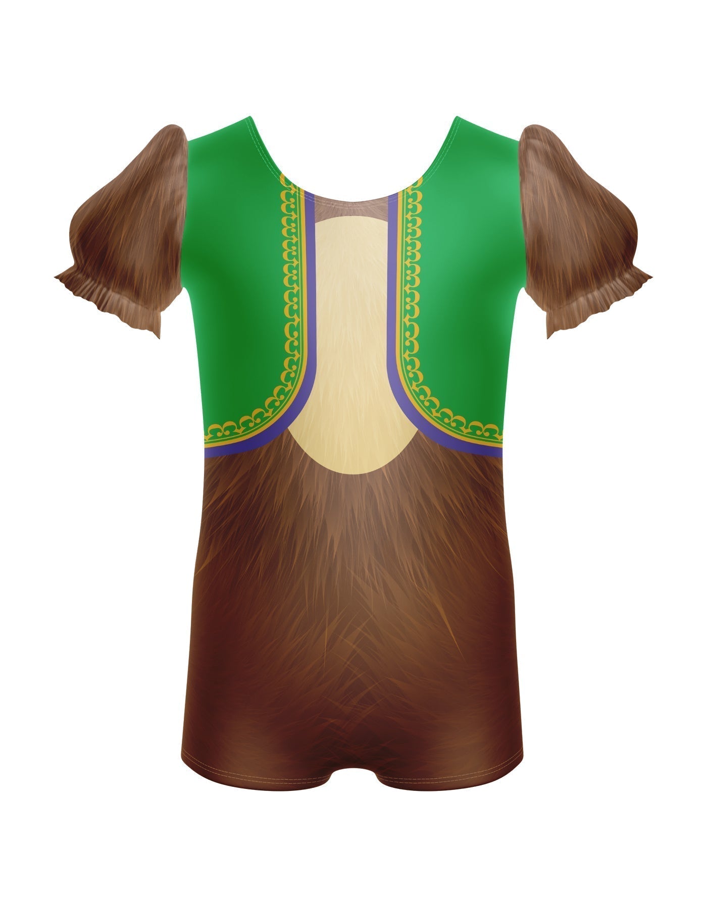 Lil Monkey Puff Sleeve Biketard