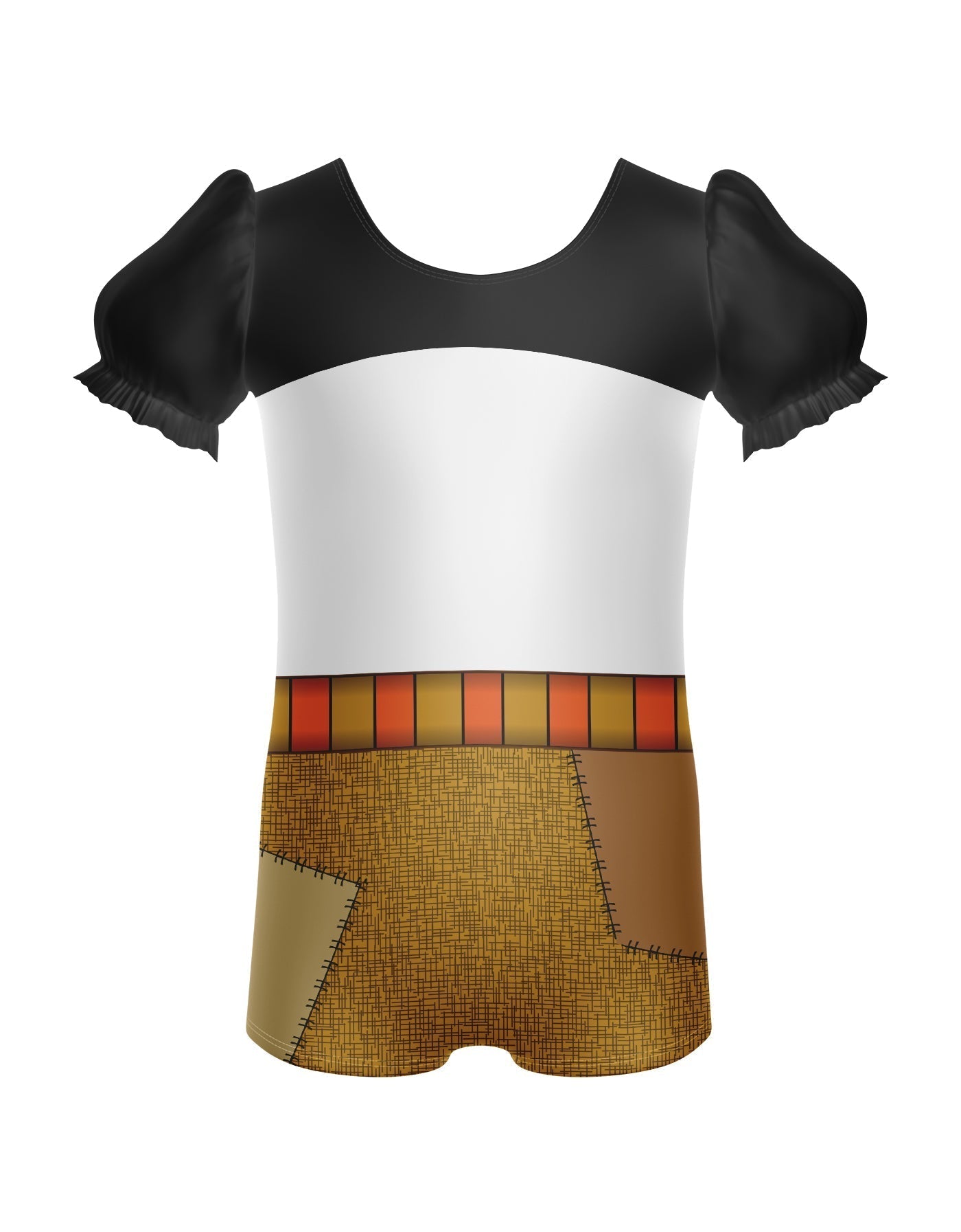 Karate Animals - Panda - Kung Fu Panda Puff Sleeve Biketard