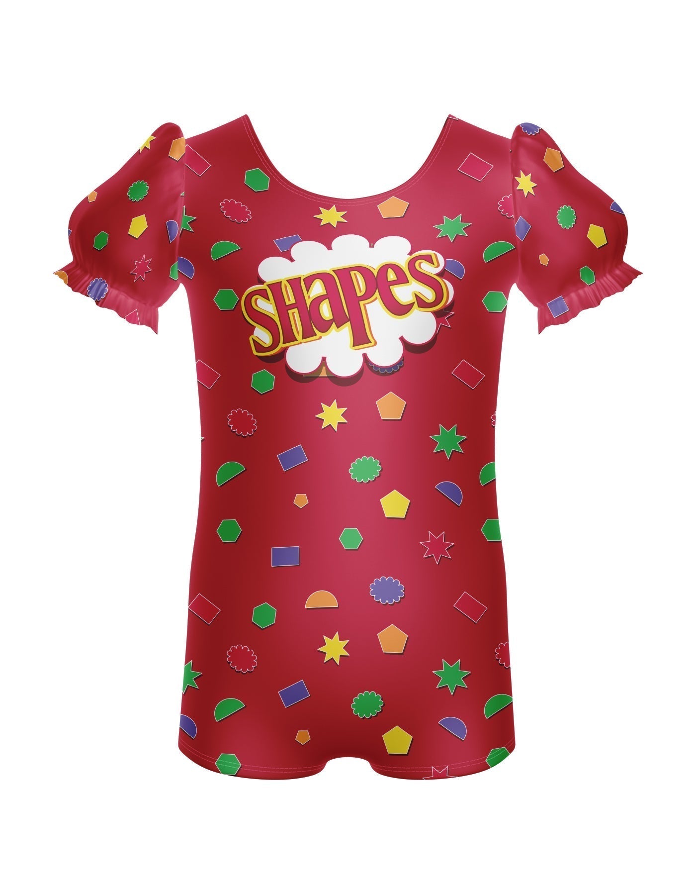 Shapes Puff Sleeve Biketard