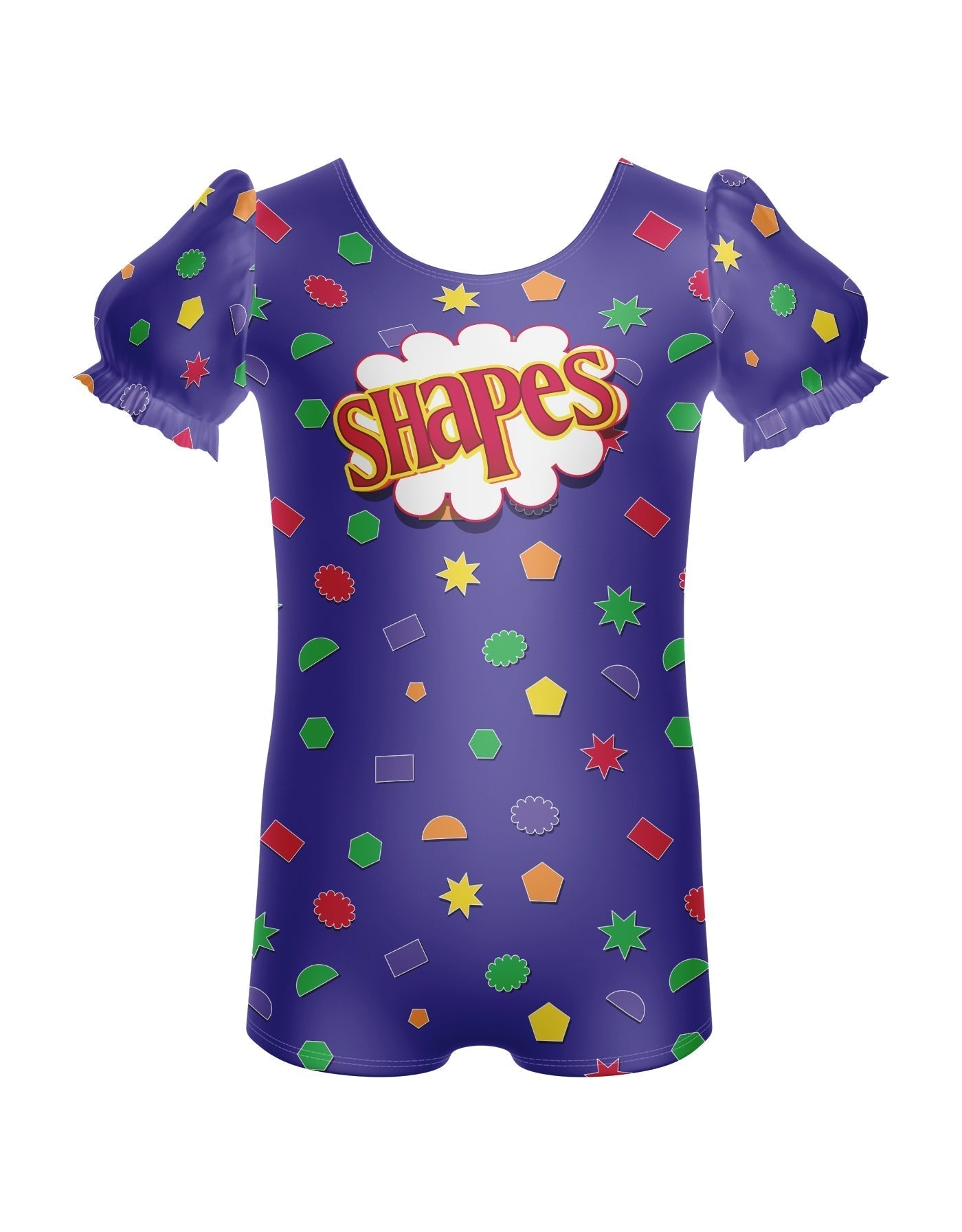 Shapes Puff Sleeve Biketard