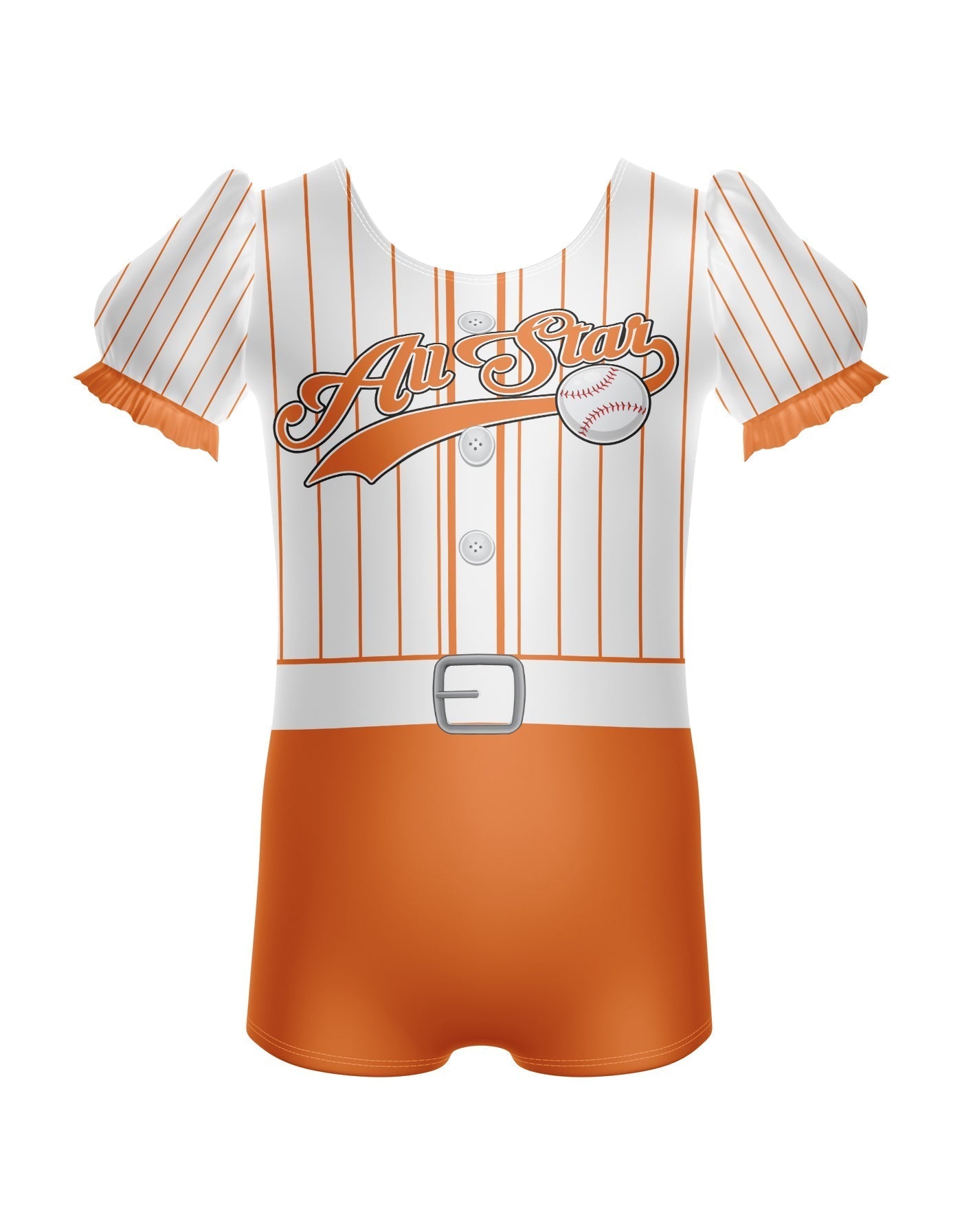 All Stars Baseball Puff Sleeve Biketard