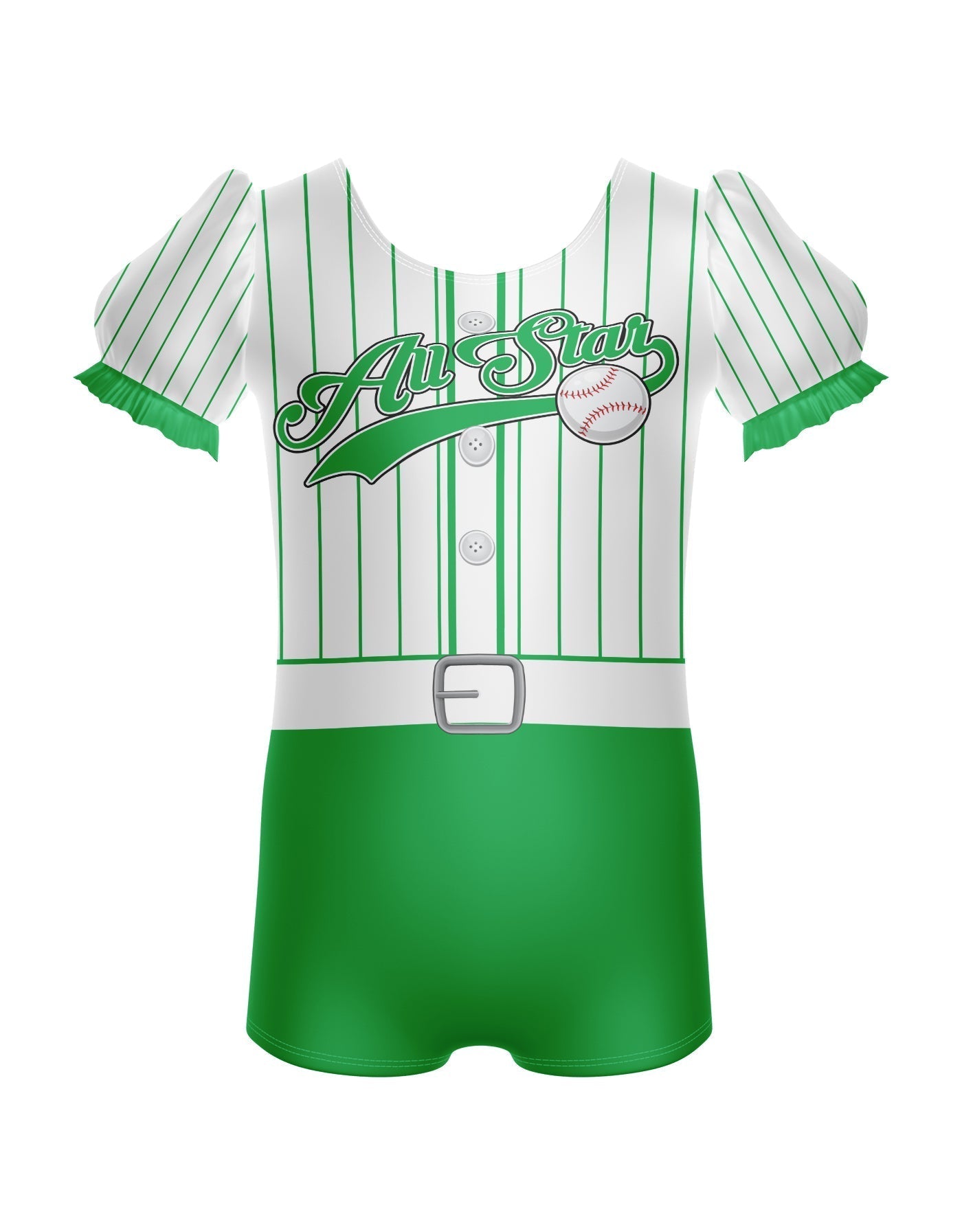 All Stars Baseball Puff Sleeve Biketard