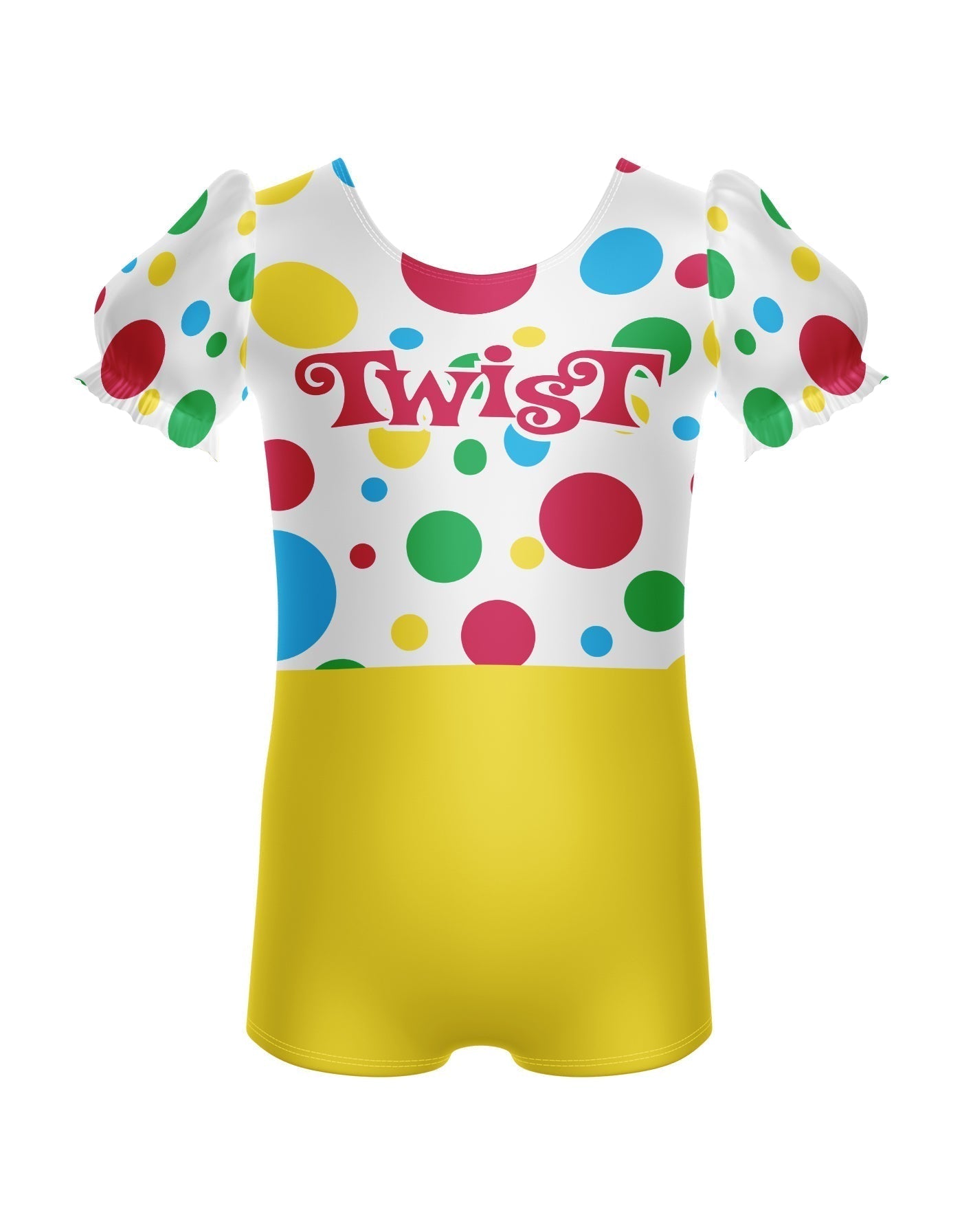 Do The Twist Puff Sleeve Biketard