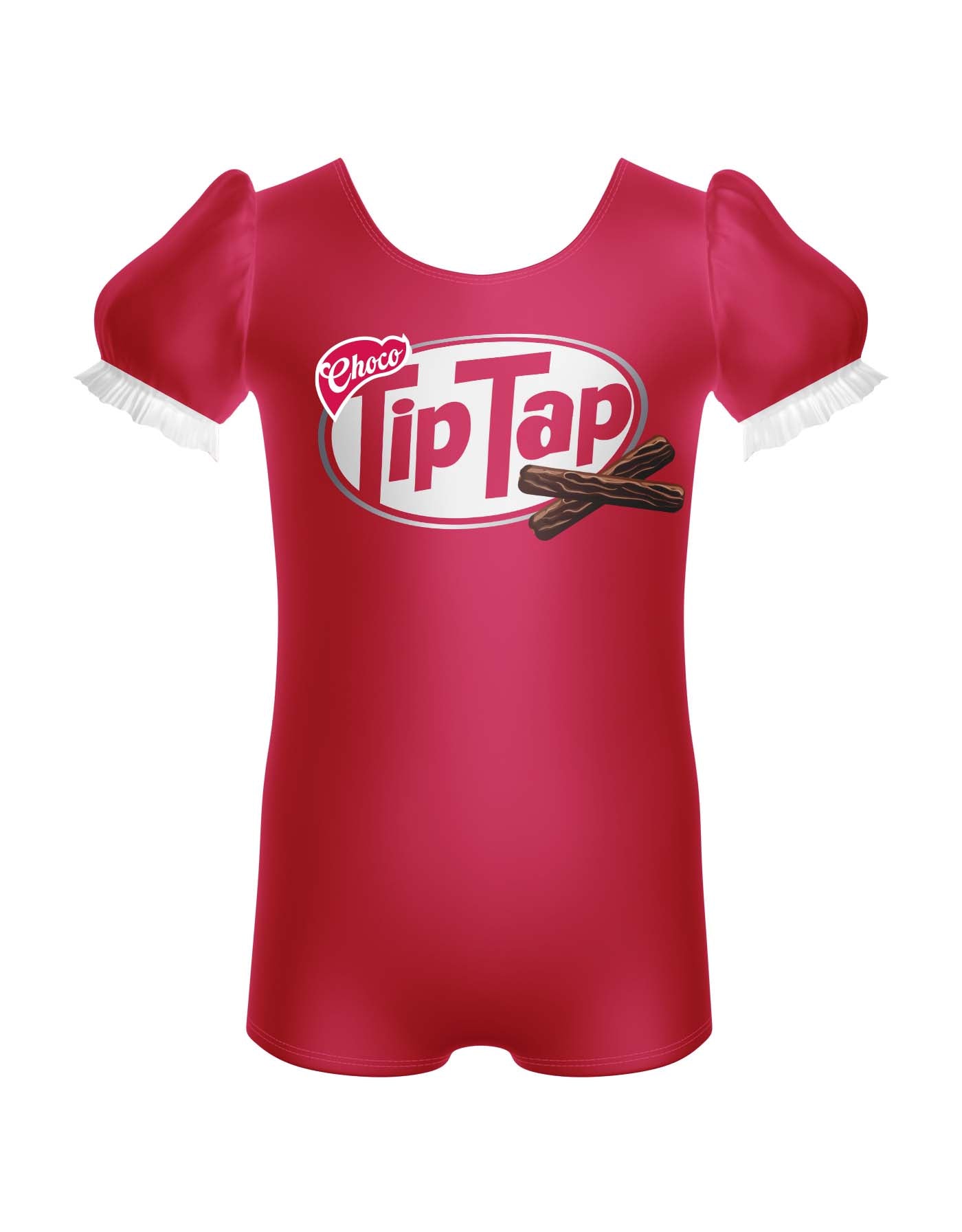 Tip Tap Puff Sleeve Biketard