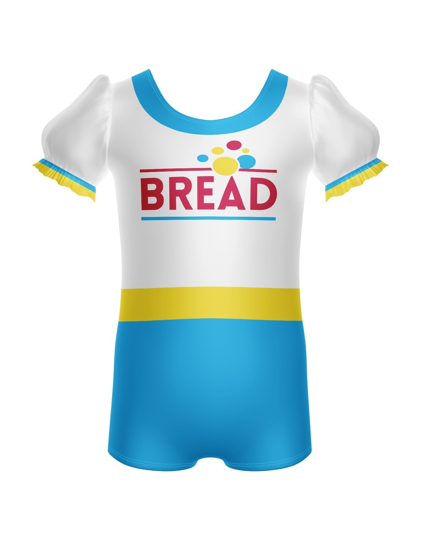 Wonda Bread Puff Sleeve Biketard