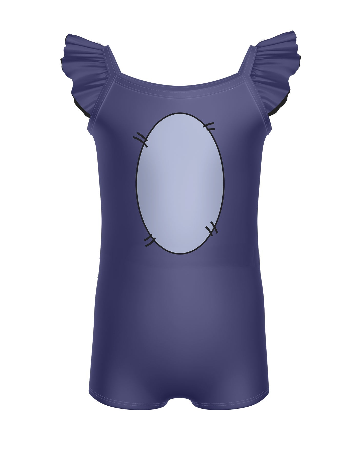 Little Donkey Camisole Flutter Sleeve Biketard