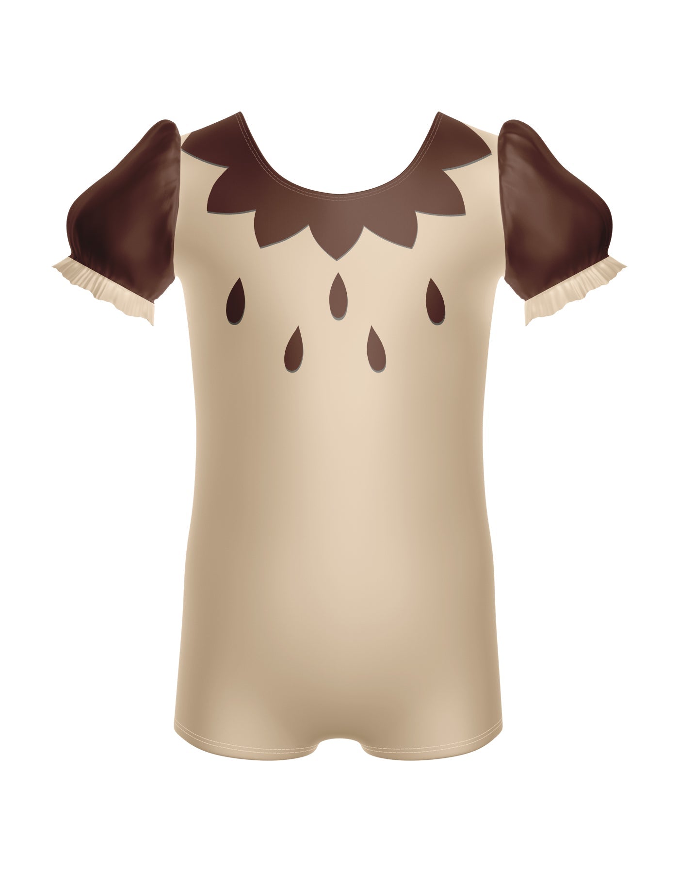 Little Owl Puff Sleeve Biketard