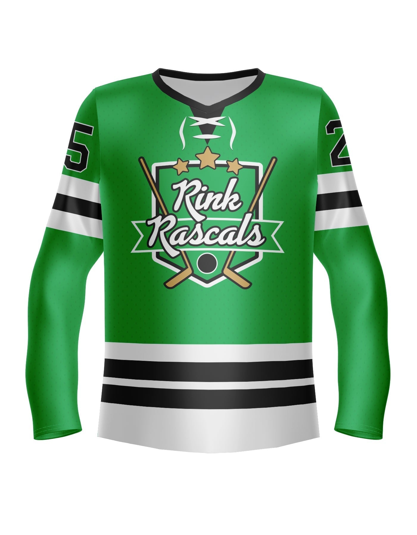 Penalty Box - Hockey Boys LS V Neck Shirt