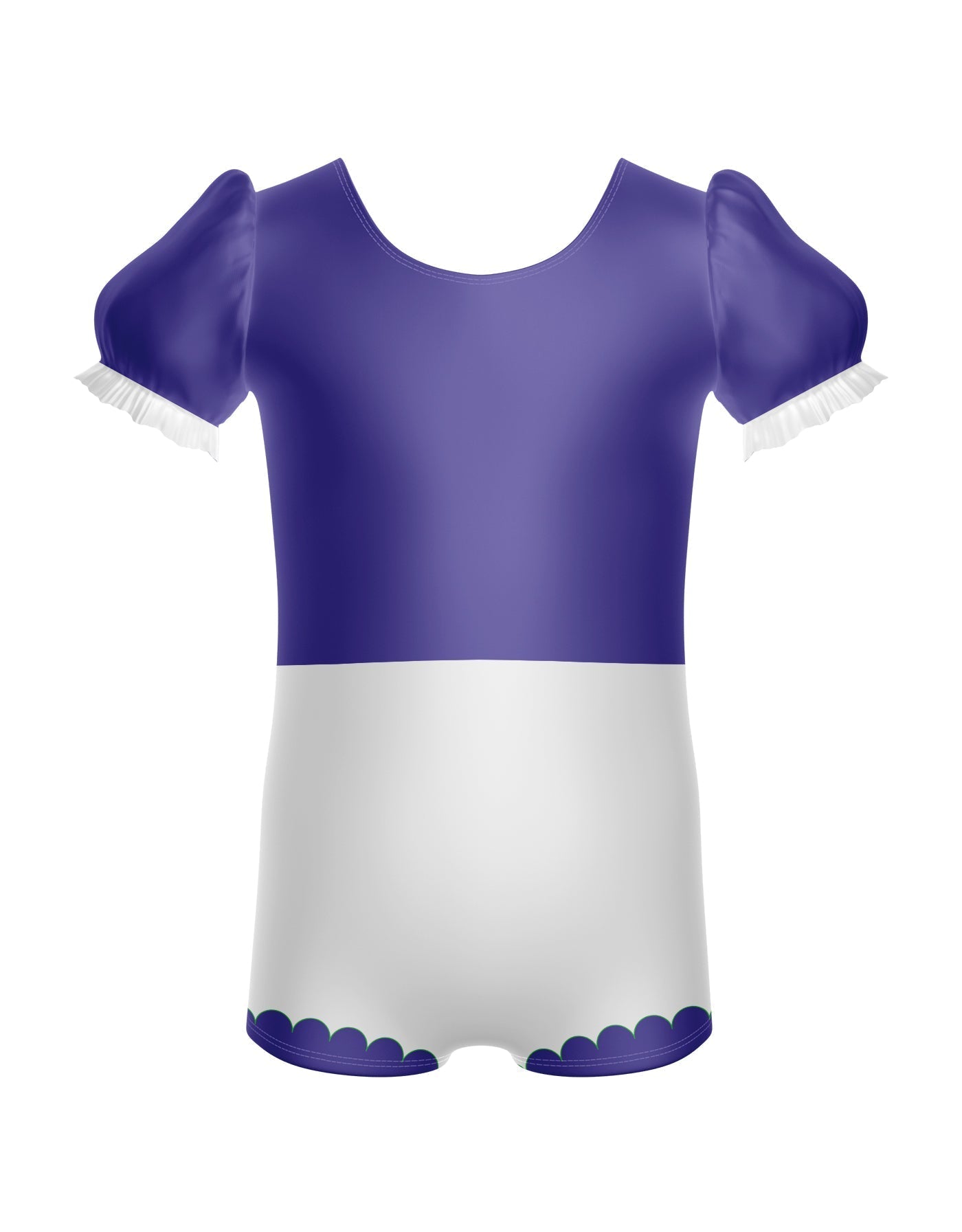 Smurfettes Puff Sleeve Biketard