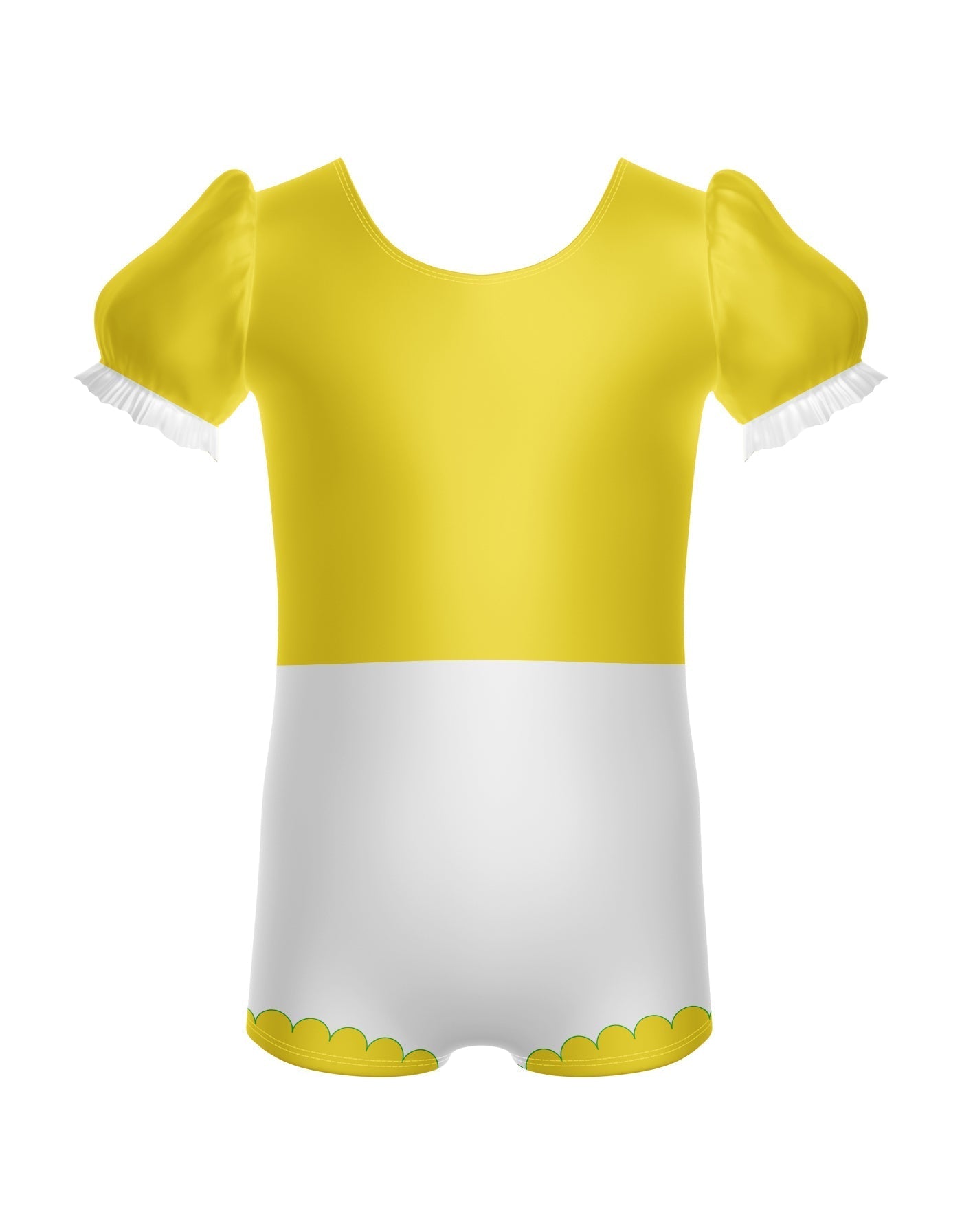 Smurfettes Puff Sleeve Biketard